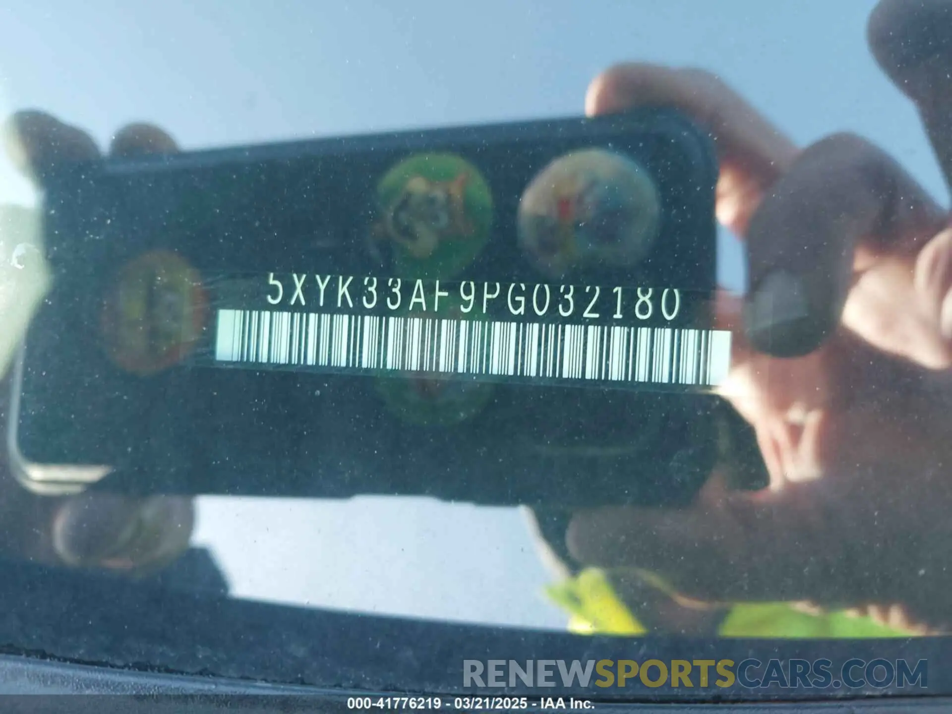 19 fotografías del automóvil dañado 5XYK33AF9PG032180 KIA SPORTAGE 2023