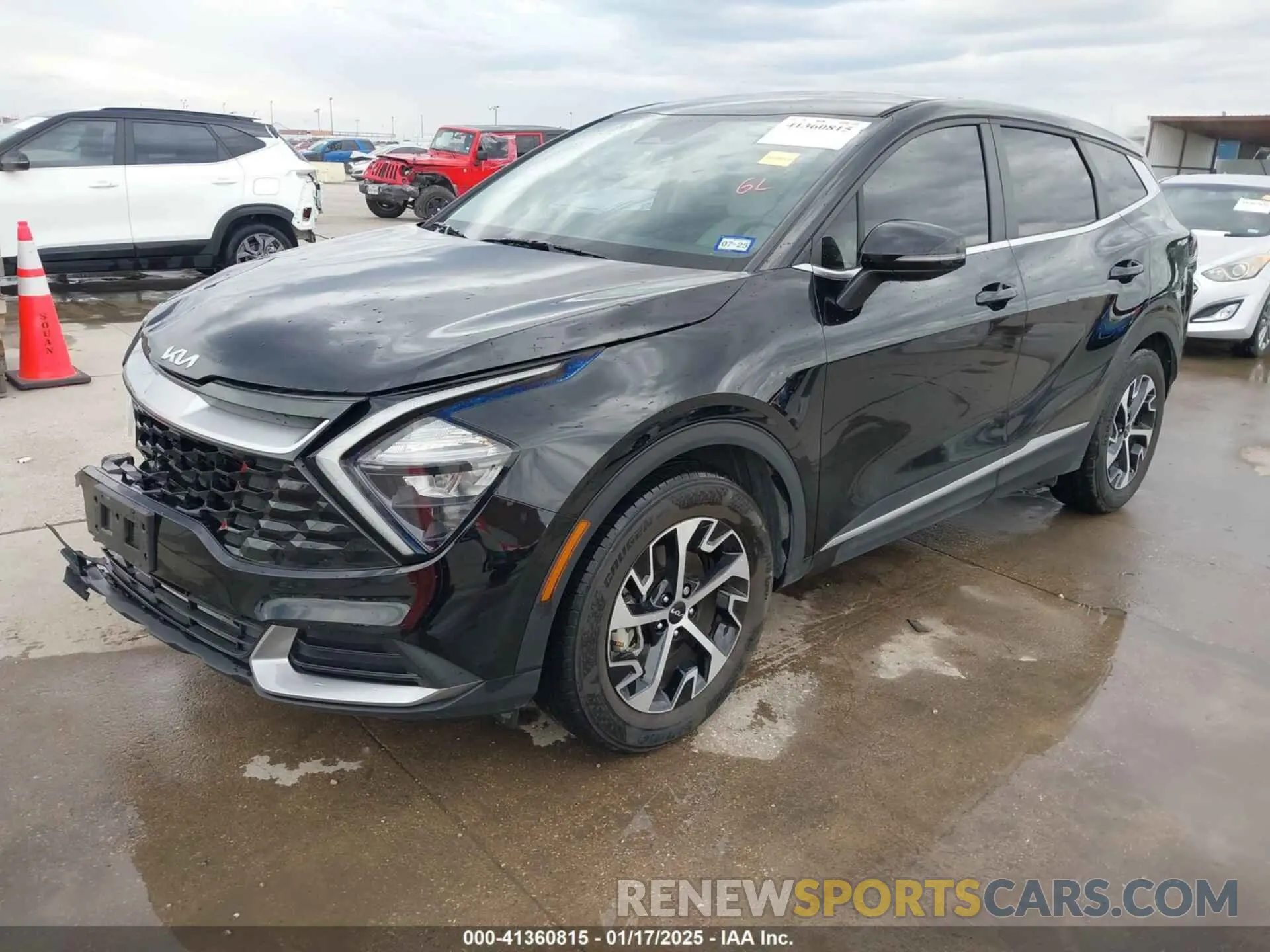 2 fotografías del automóvil dañado 5XYK33AF9PG113180 KIA SPORTAGE 2023