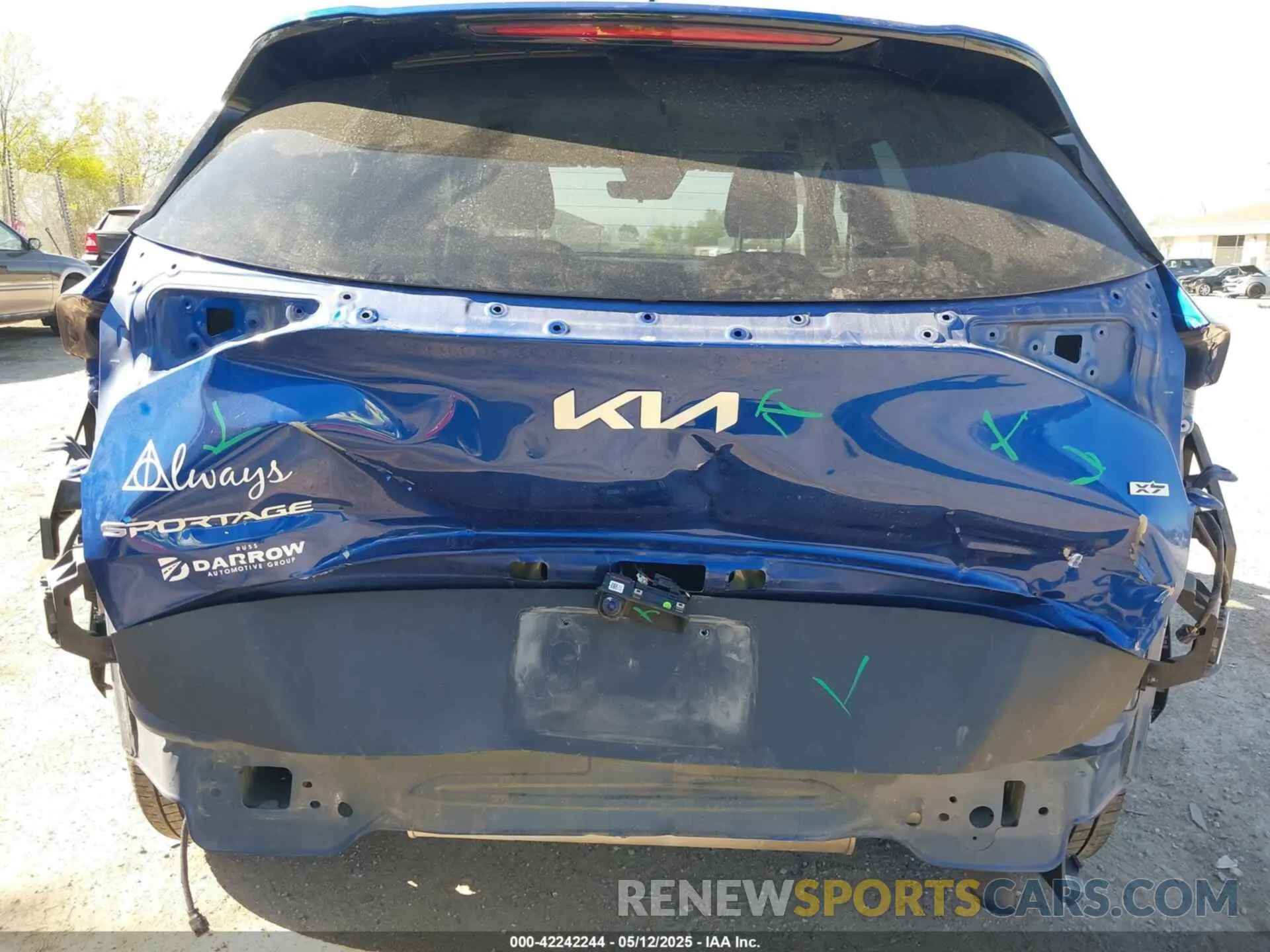 6 fotografías del automóvil dañado 5XYK3CAF0PG030236 KIA SPORTAGE 2023