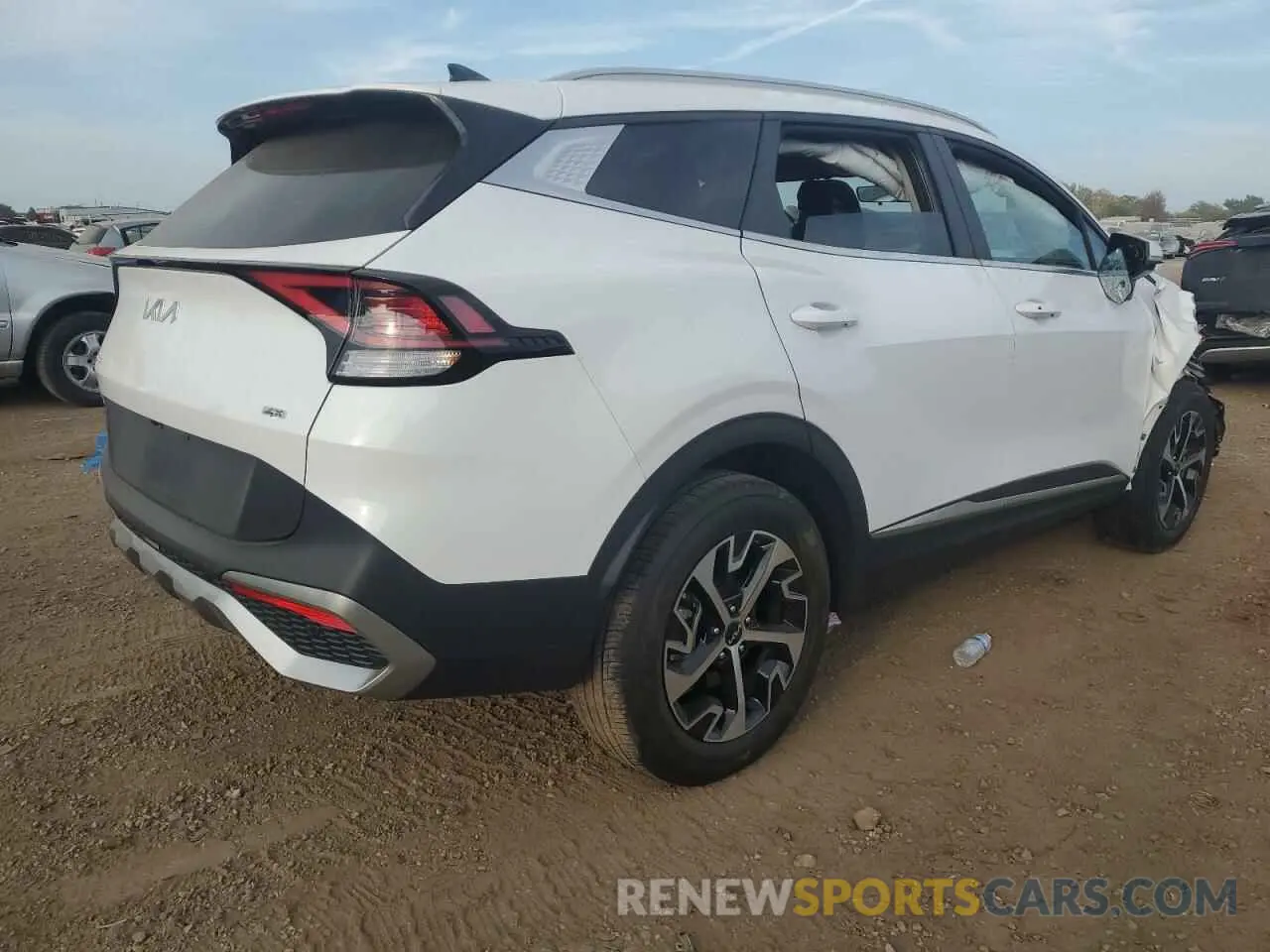 3 fotografías del automóvil dañado 5XYK3CAF3PG022552 KIA SPORTAGE 2023