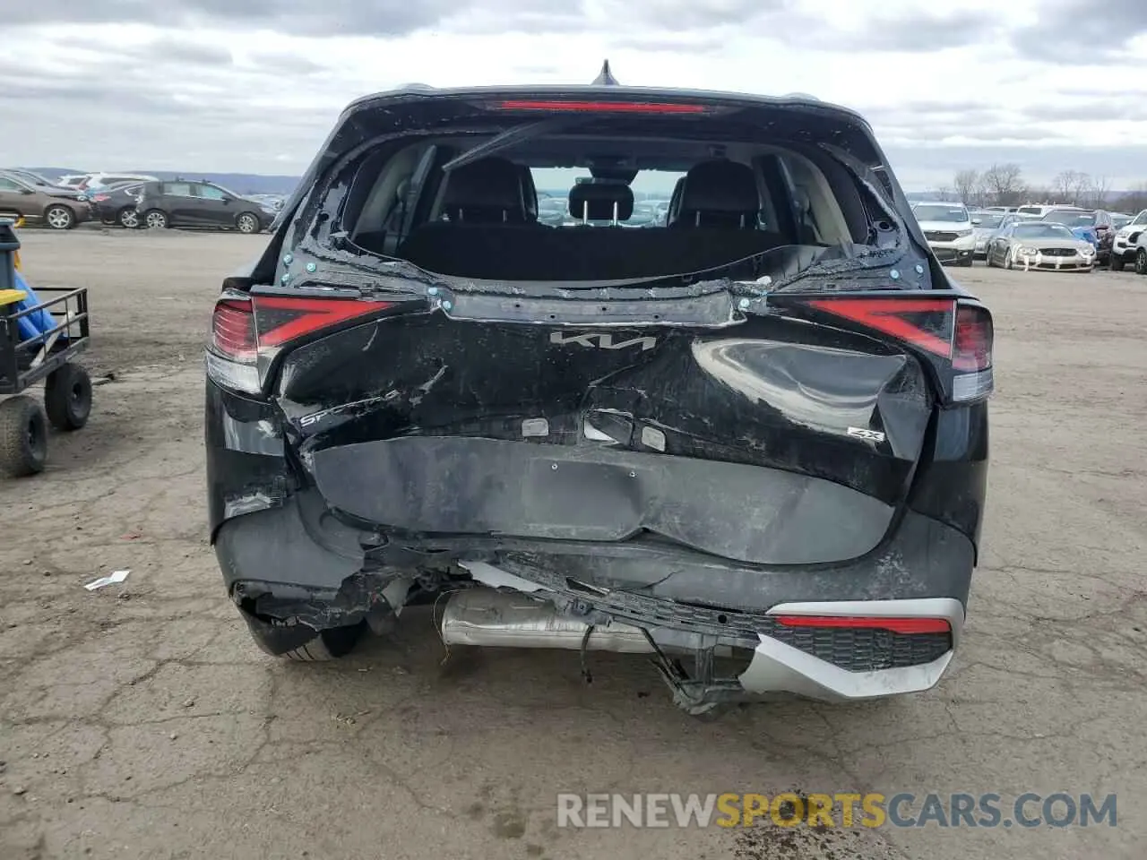 6 fotografías del automóvil dañado 5XYK3CAF5PG138707 KIA SPORTAGE 2023