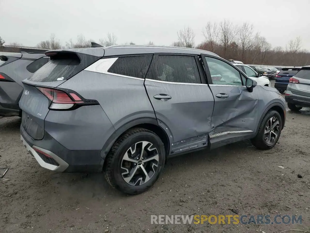 3 fotografías del automóvil dañado 5XYK3CAF9PG012656 KIA SPORTAGE 2023
