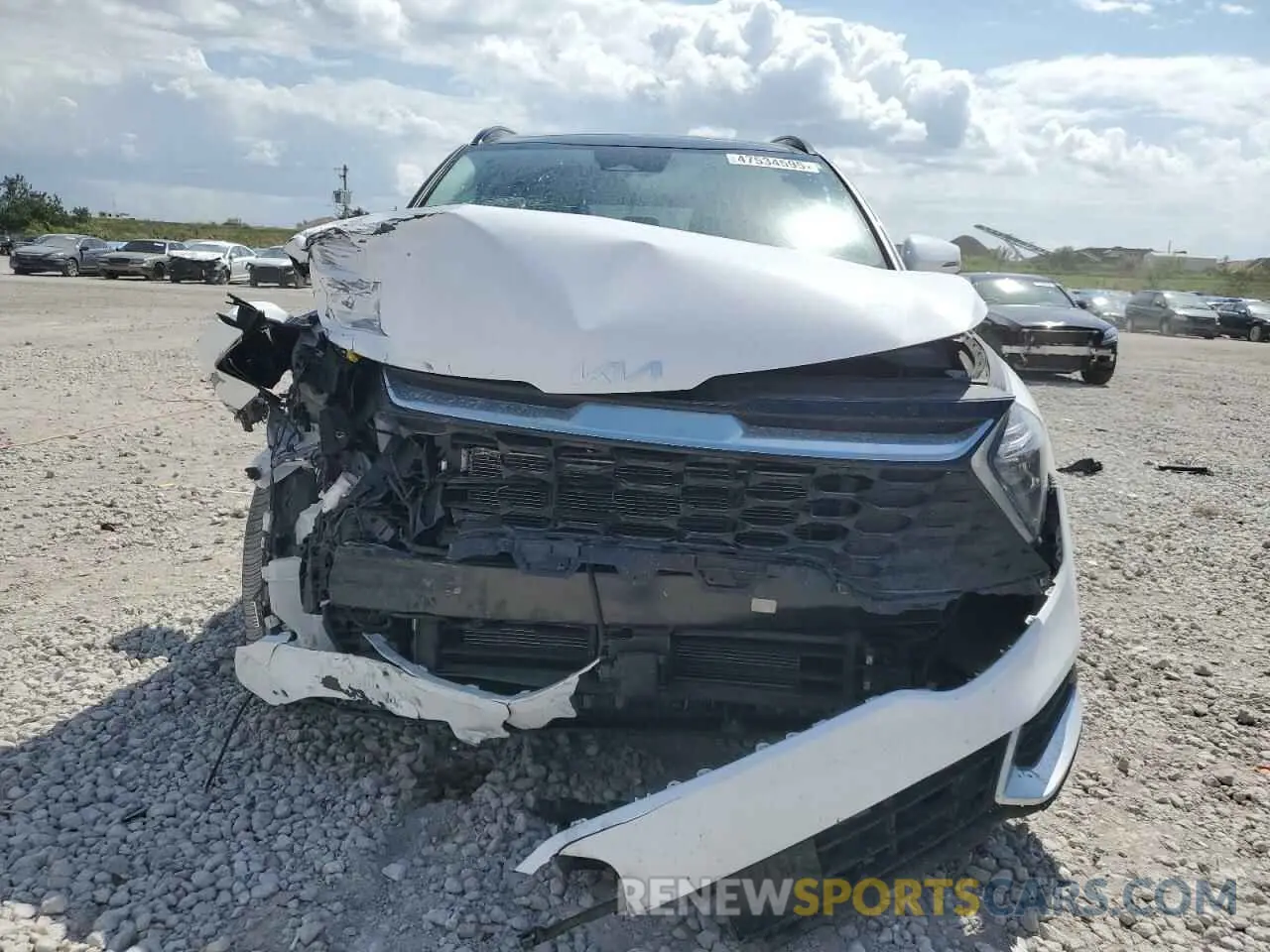 5 fotografías del automóvil dañado 5XYK43AF1PG044014 KIA SPORTAGE 2023