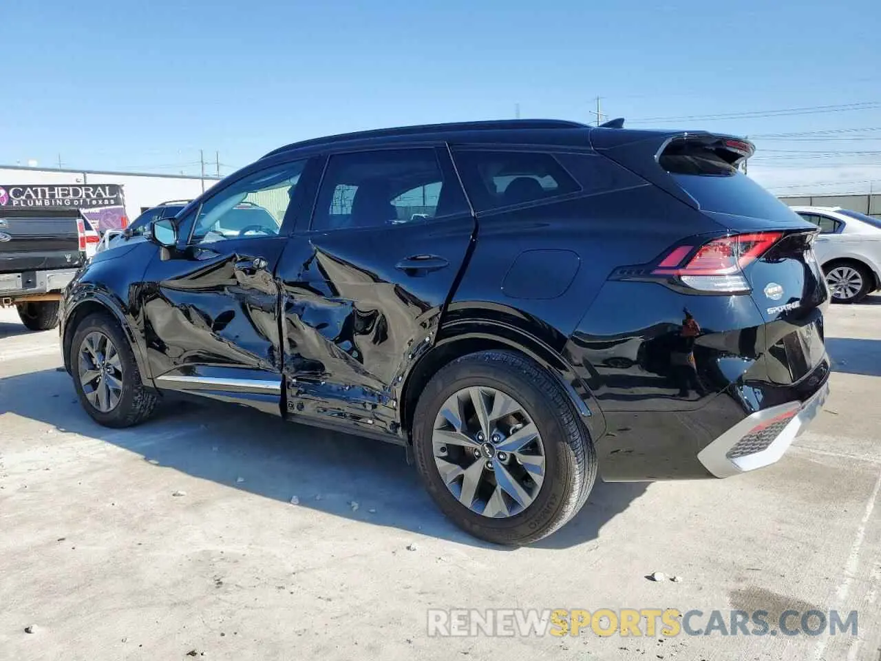 2 fotografías del automóvil dañado 5XYK43AF1PG106446 KIA SPORTAGE 2023