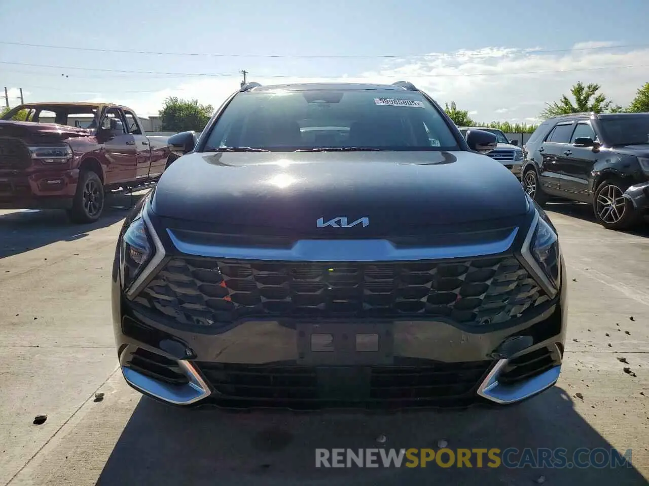 5 fotografías del automóvil dañado 5XYK43AF1PG106446 KIA SPORTAGE 2023