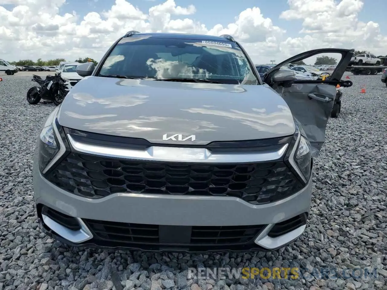 5 fotografías del automóvil dañado 5XYK43AF4PG080800 KIA SPORTAGE 2023