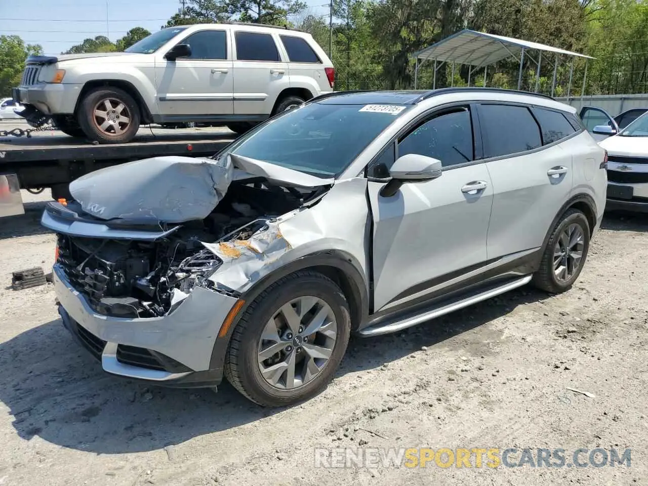 1 fotografías del automóvil dañado 5XYK43AF5PG088825 KIA SPORTAGE 2023