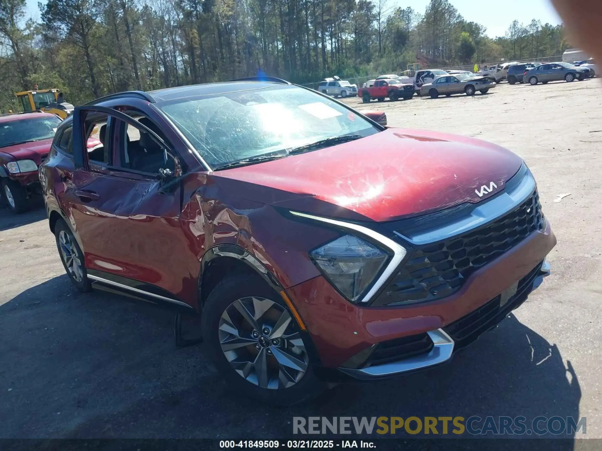 1 fotografías del automóvil dañado 5XYK43AF8PG067242 KIA SPORTAGE 2023