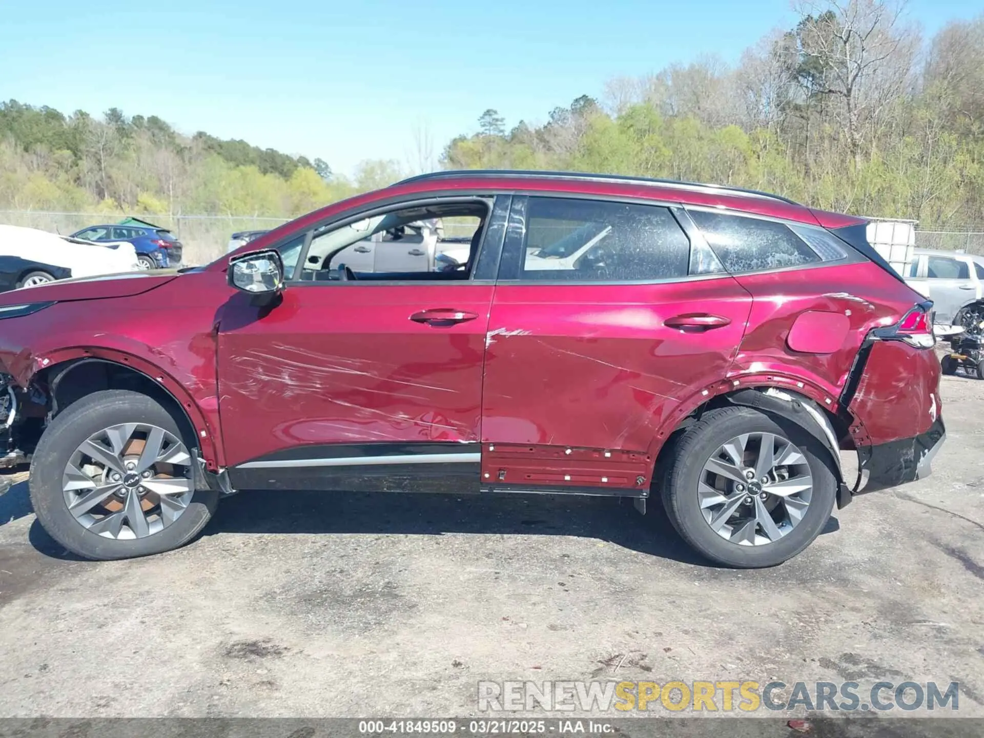 15 fotografías del automóvil dañado 5XYK43AF8PG067242 KIA SPORTAGE 2023