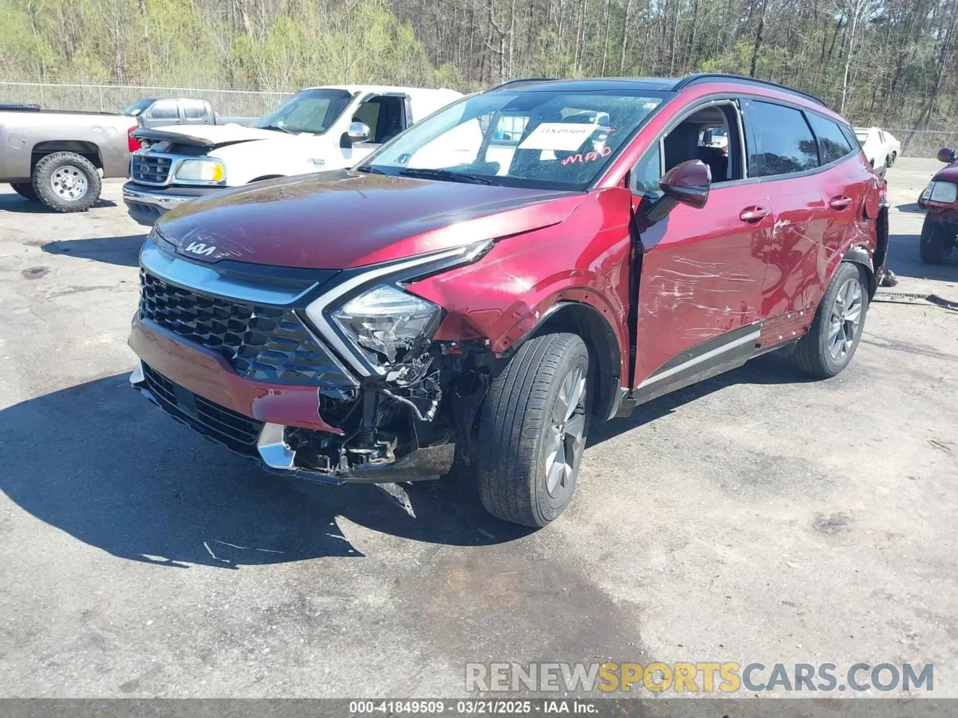 2 fotografías del automóvil dañado 5XYK43AF8PG067242 KIA SPORTAGE 2023