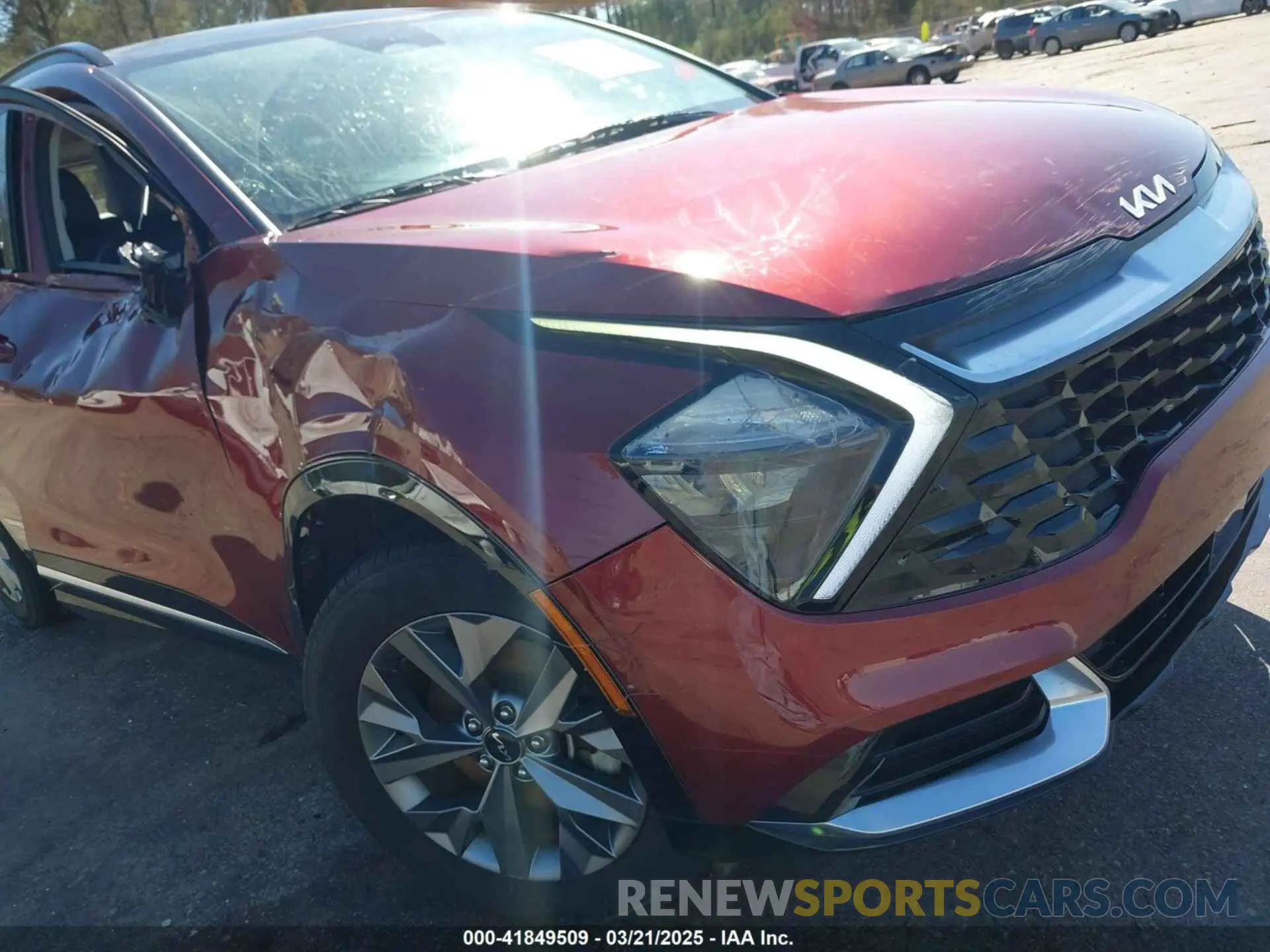 22 fotografías del automóvil dañado 5XYK43AF8PG067242 KIA SPORTAGE 2023