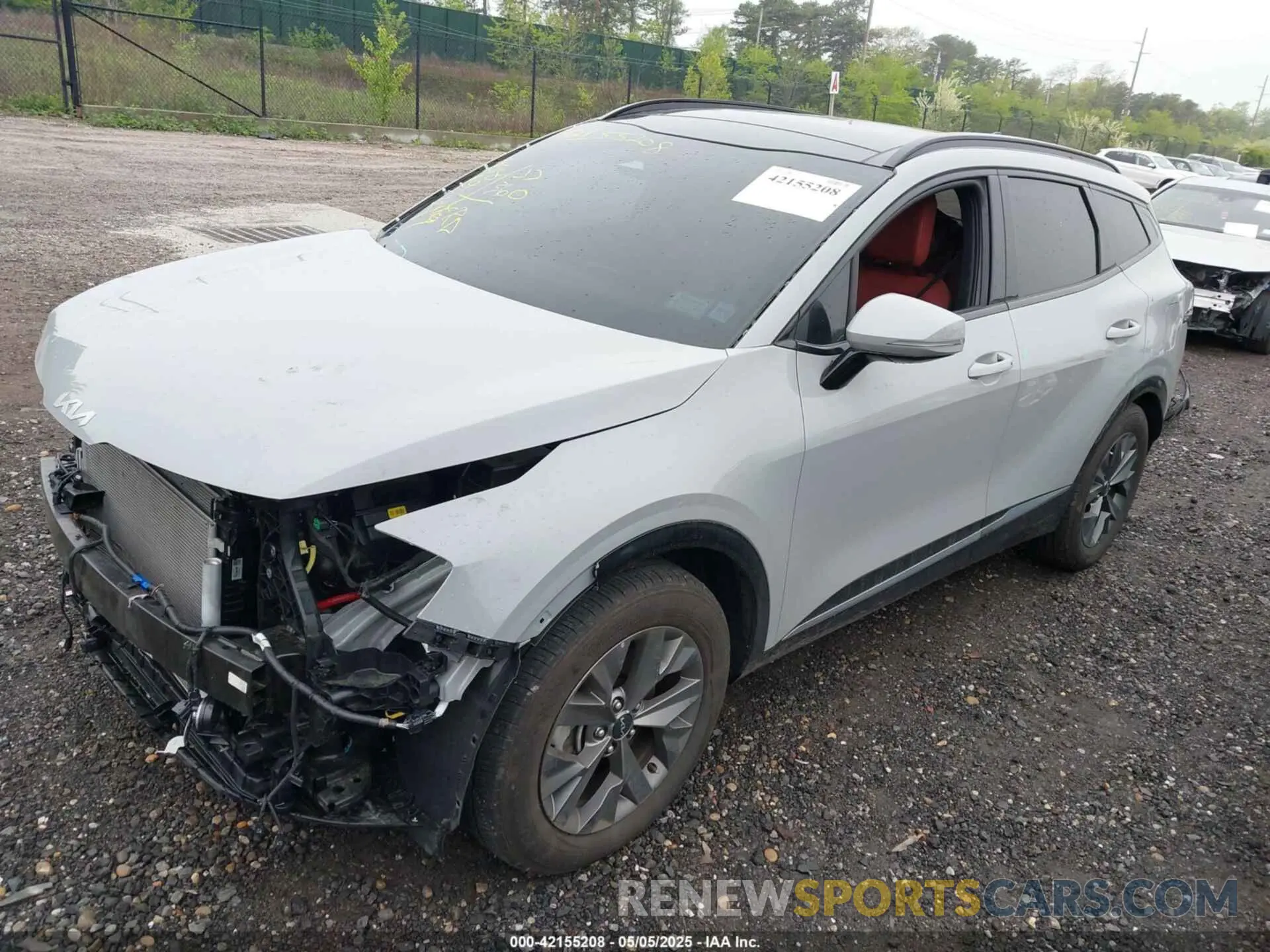 2 fotografías del automóvil dañado 5XYK43AFXPG087671 KIA SPORTAGE 2023
