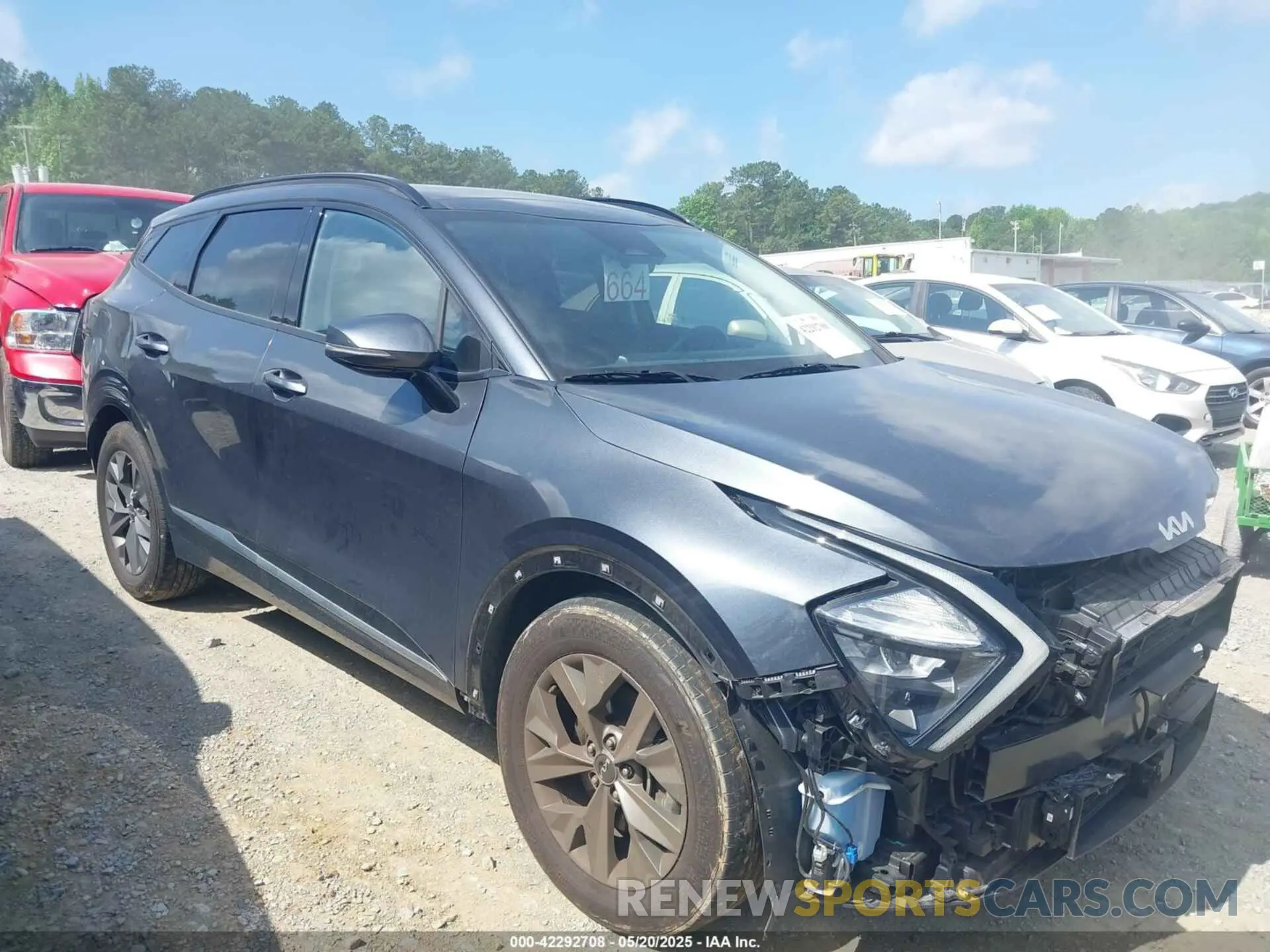 1 fotografías del automóvil dañado 5XYK43AFXPG108003 KIA SPORTAGE 2023