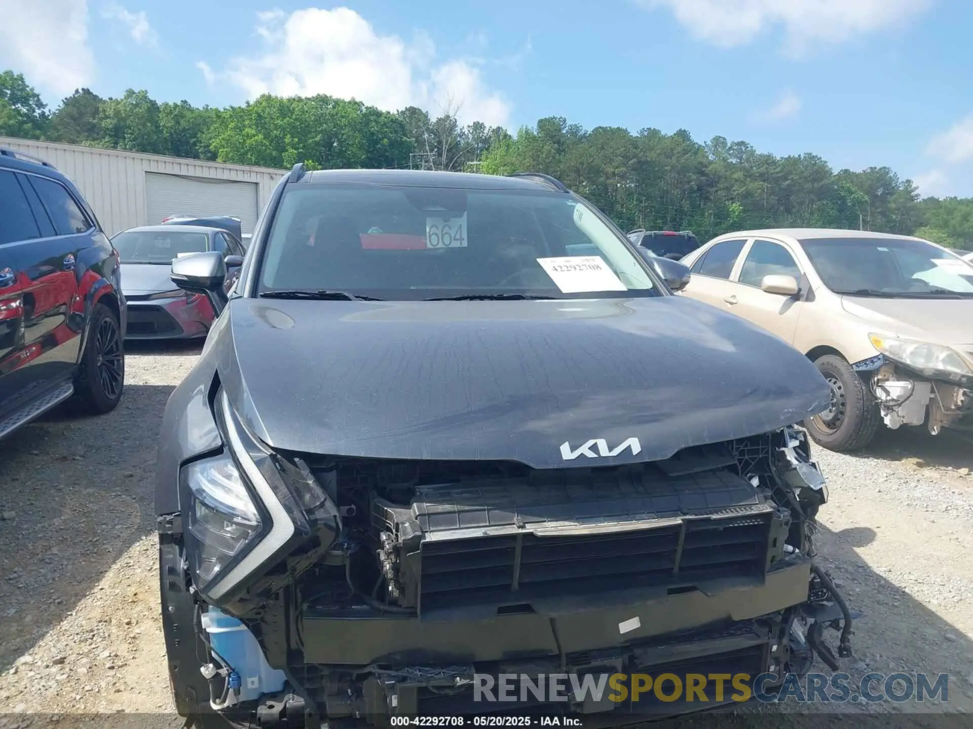 12 fotografías del automóvil dañado 5XYK43AFXPG108003 KIA SPORTAGE 2023