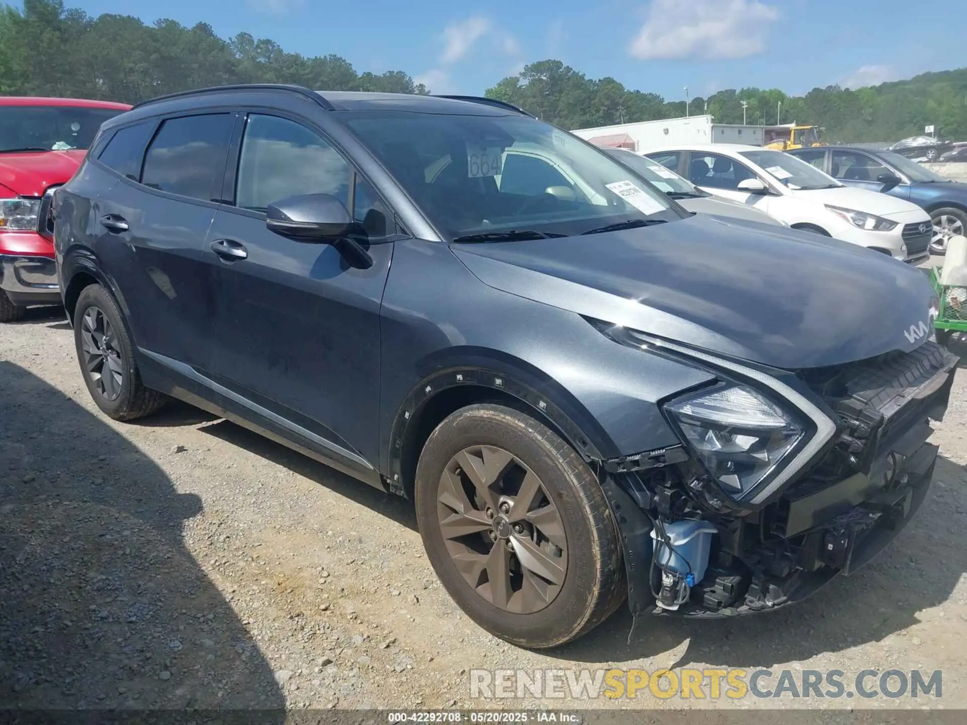 13 fotografías del automóvil dañado 5XYK43AFXPG108003 KIA SPORTAGE 2023