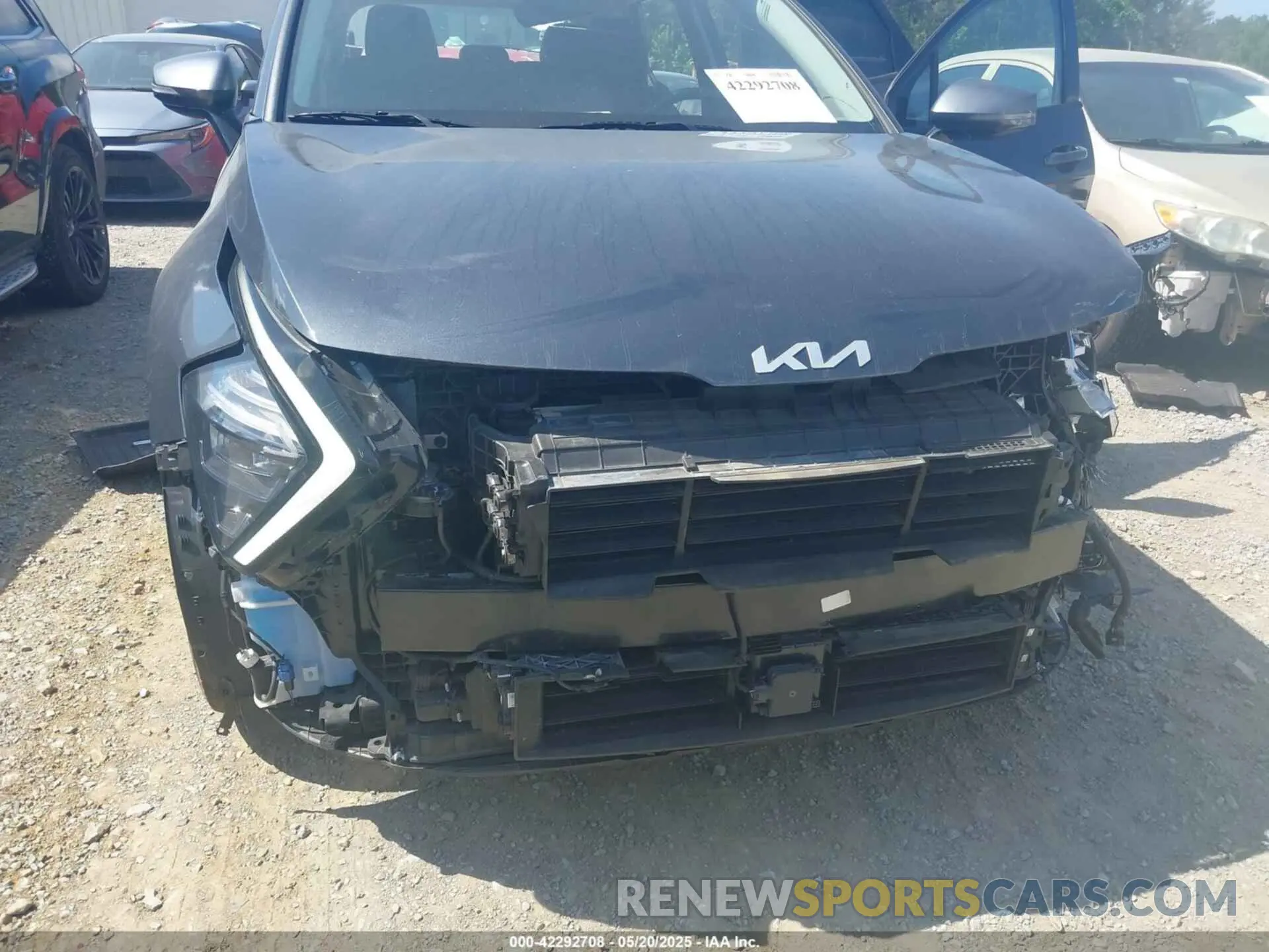 6 fotografías del automóvil dañado 5XYK43AFXPG108003 KIA SPORTAGE 2023