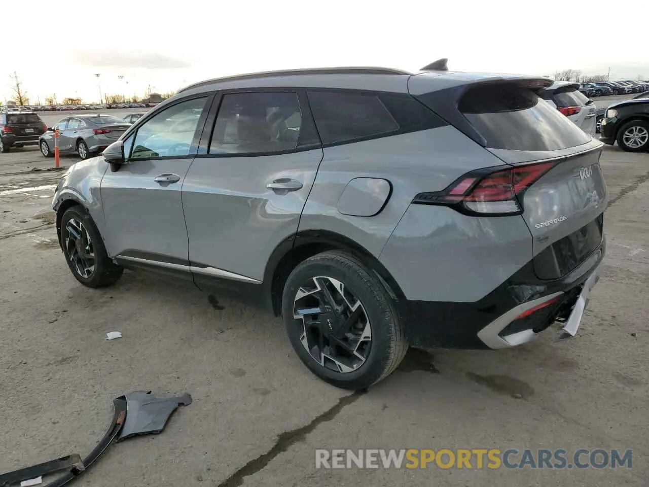 2 fotografías del automóvil dañado 5XYK53AF4PG039046 KIA SPORTAGE 2023