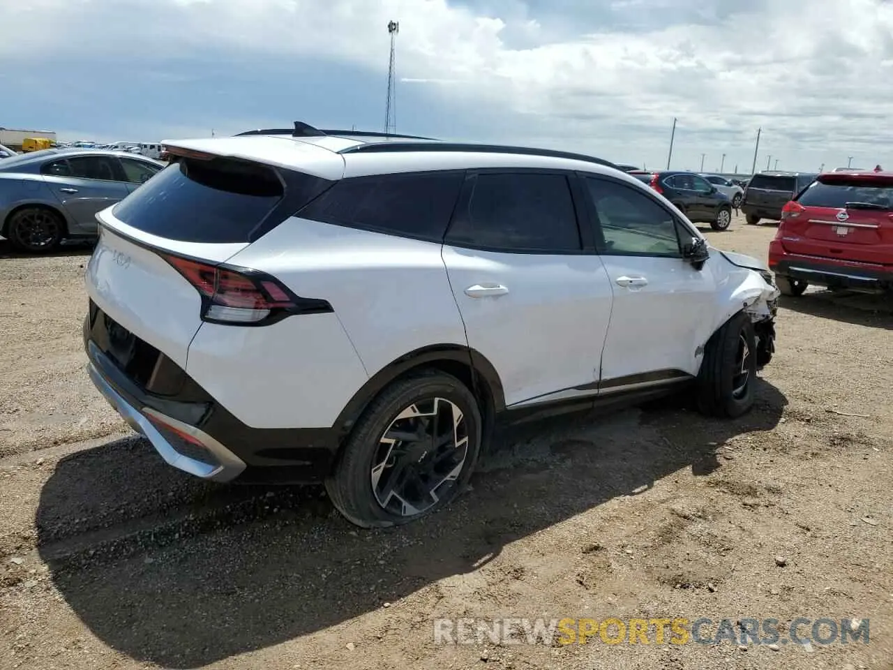 3 fotografías del automóvil dañado 5XYK53AF5PG013877 KIA SPORTAGE 2023
