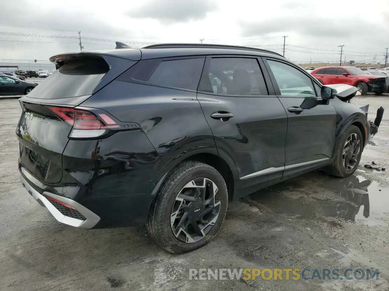 3 fotografías del automóvil dañado 5XYK53AF5PG123585 KIA SPORTAGE 2023