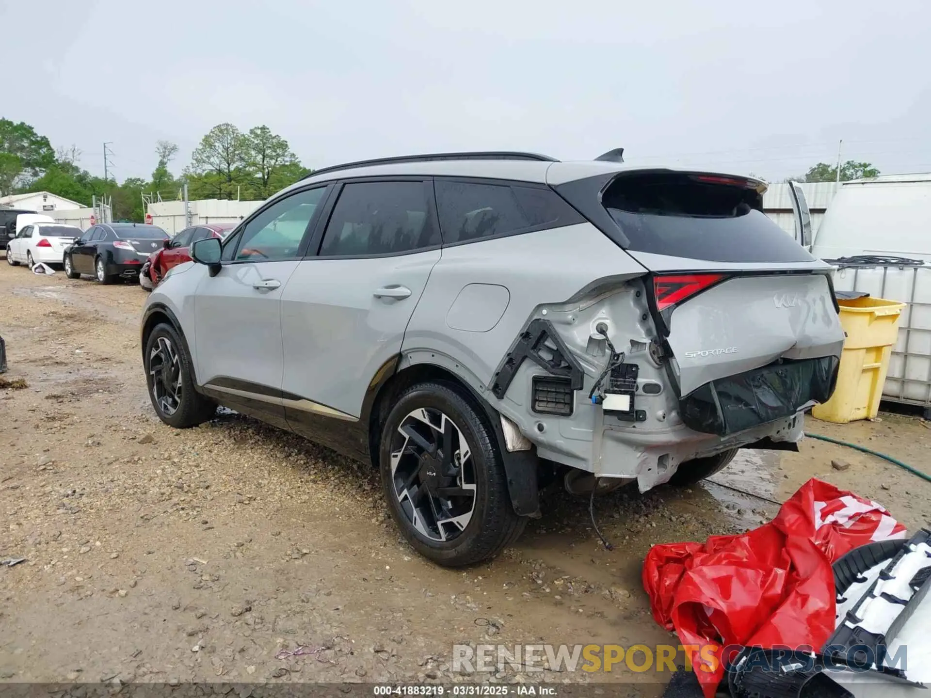 3 fotografías del automóvil dañado 5XYK53AF9PG076495 KIA SPORTAGE 2023