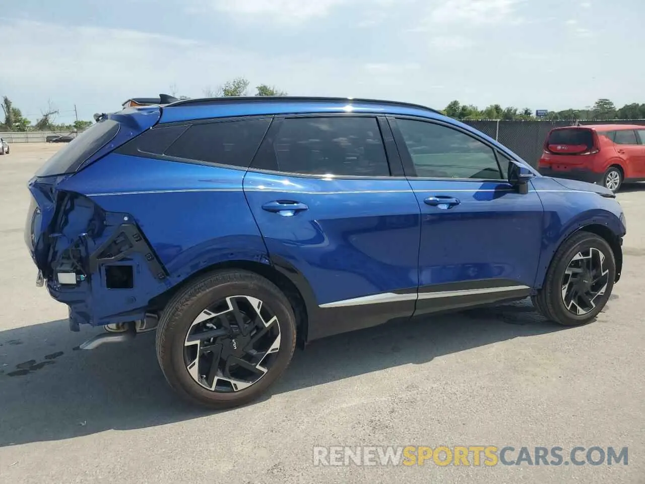 3 fotografías del automóvil dañado 5XYK53AF9PG105350 KIA SPORTAGE 2023