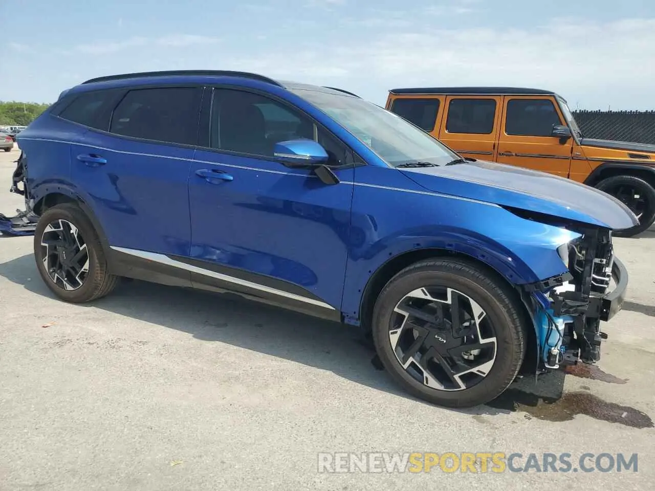 4 fotografías del automóvil dañado 5XYK53AF9PG105350 KIA SPORTAGE 2023