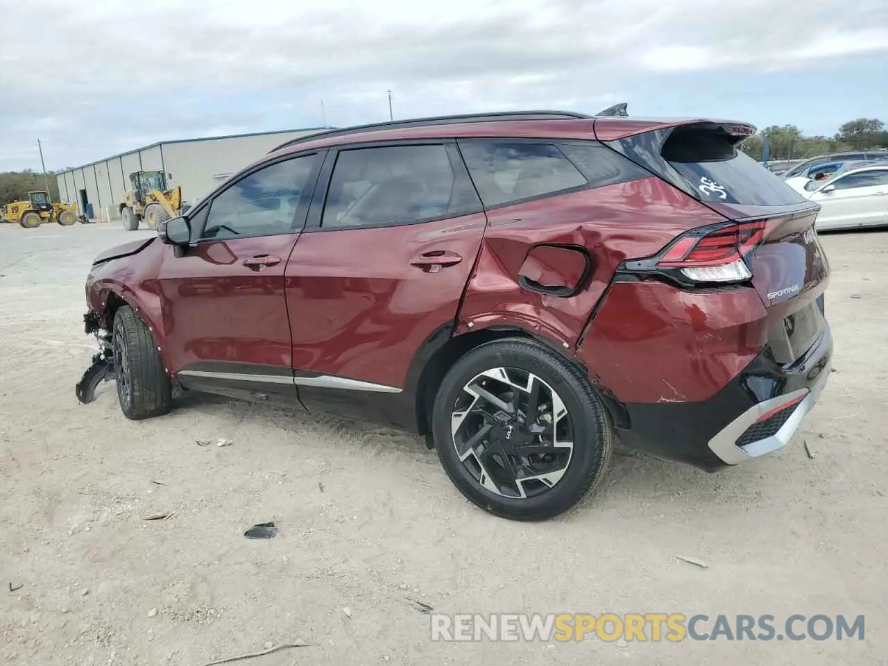 2 fotografías del automóvil dañado 5XYK53AFXPG111996 KIA SPORTAGE 2023
