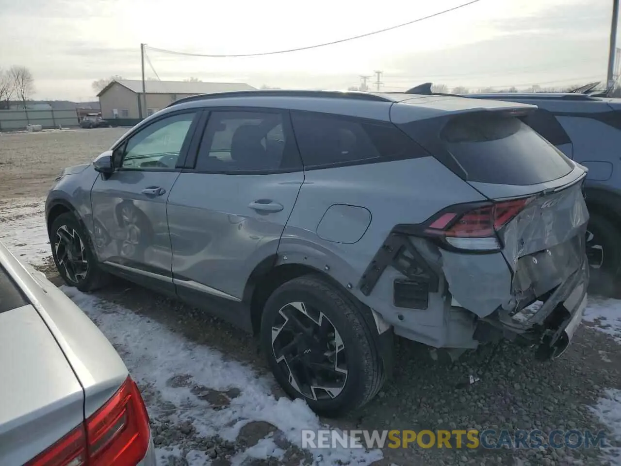 2 fotografías del automóvil dañado 5XYK5CAF3PG008922 KIA SPORTAGE 2023