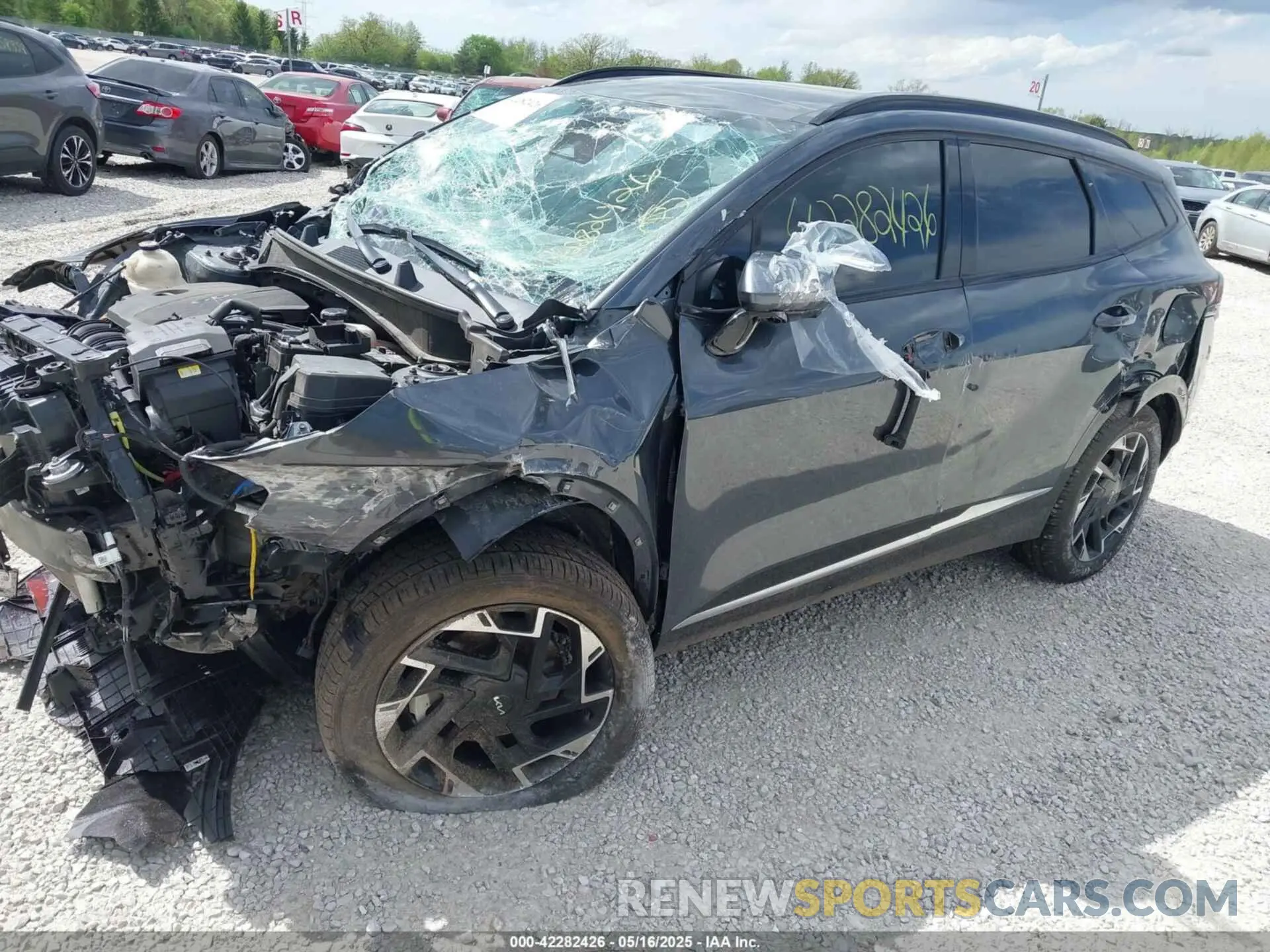 2 fotografías del automóvil dañado 5XYK5CAF5PG041307 KIA SPORTAGE 2023