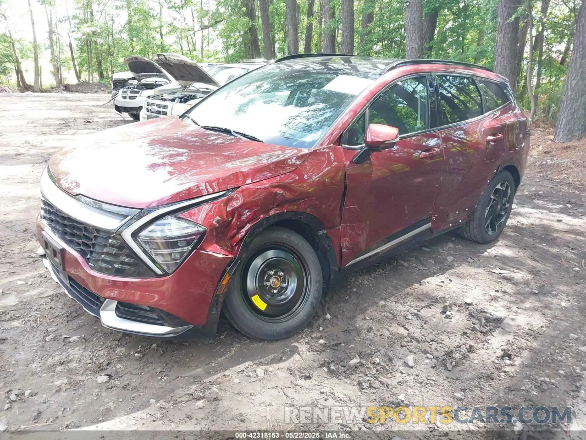 2 fotografías del automóvil dañado 5XYK5CAF7PG077970 KIA SPORTAGE 2023