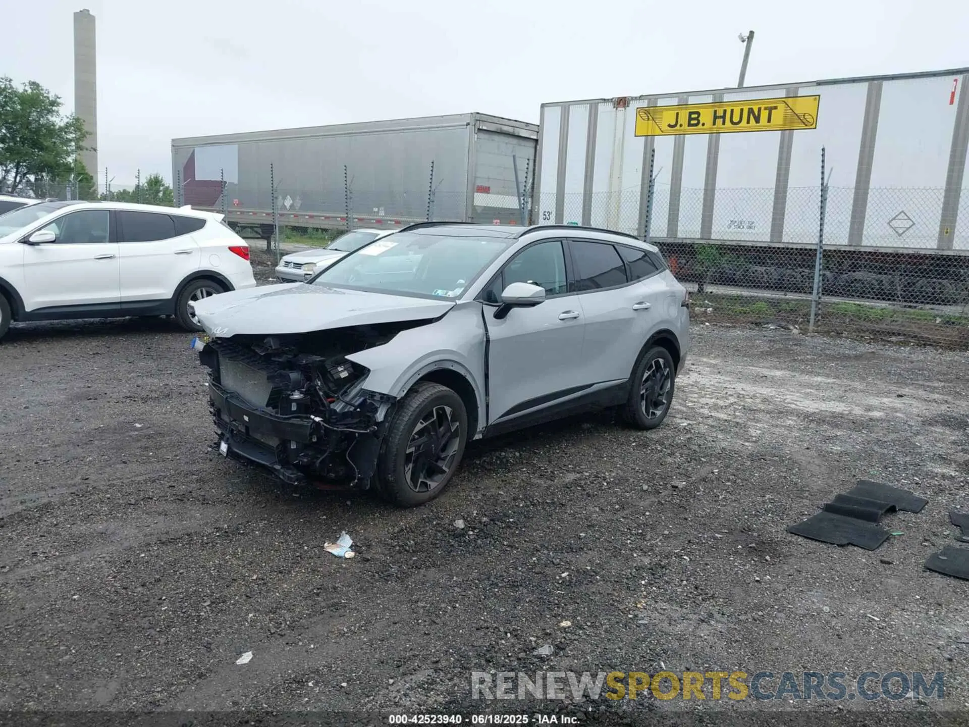 2 fotografías del automóvil dañado 5XYK5CAFXPG009260 KIA SPORTAGE 2023