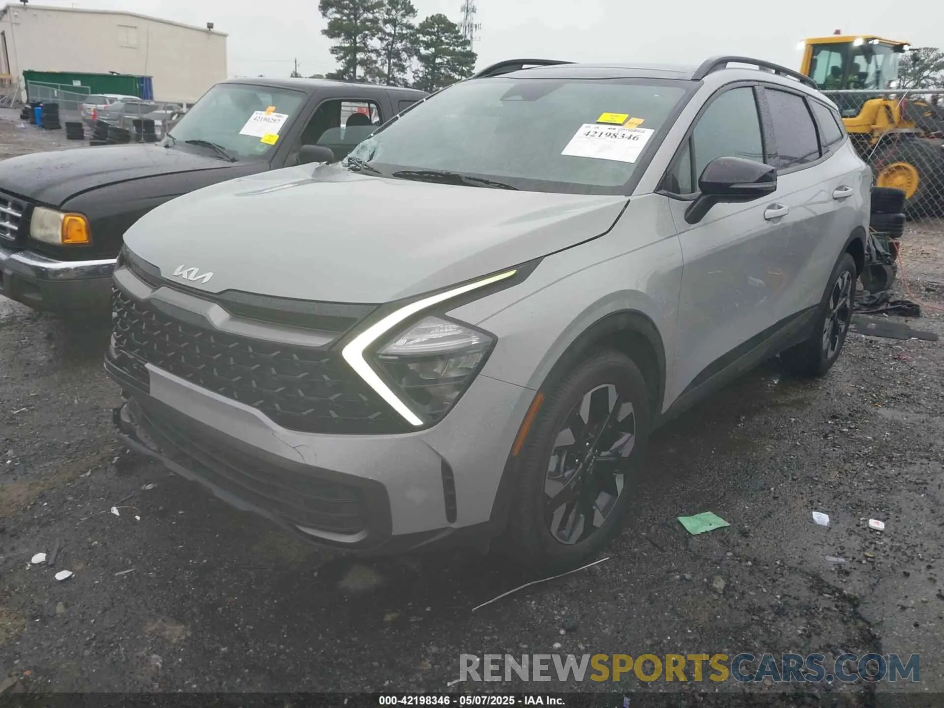 2 fotografías del automóvil dañado 5XYK6CAF0PG109879 KIA SPORTAGE 2023