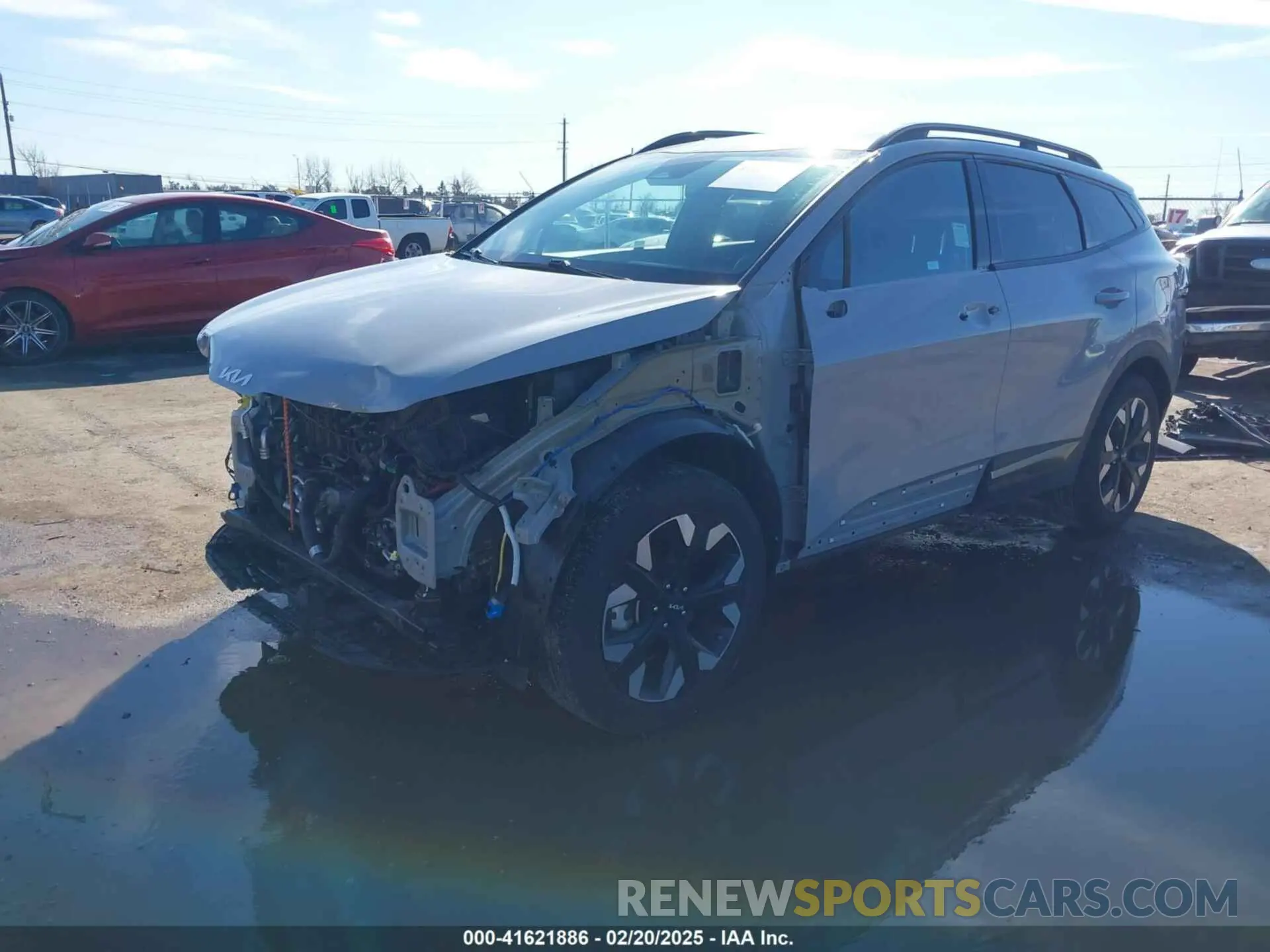 2 fotografías del automóvil dañado 5XYK6CAF1PG035307 KIA SPORTAGE 2023
