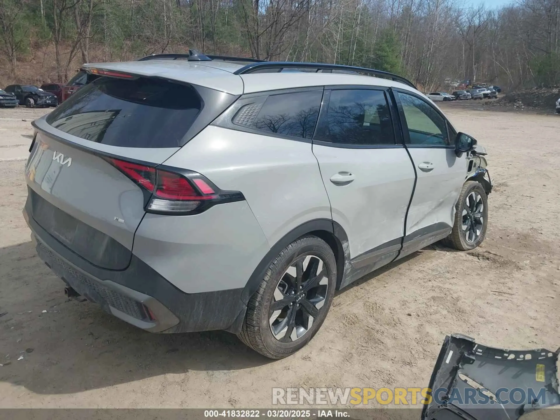4 fotografías del automóvil dañado 5XYK6CAF1PG054584 KIA SPORTAGE 2023