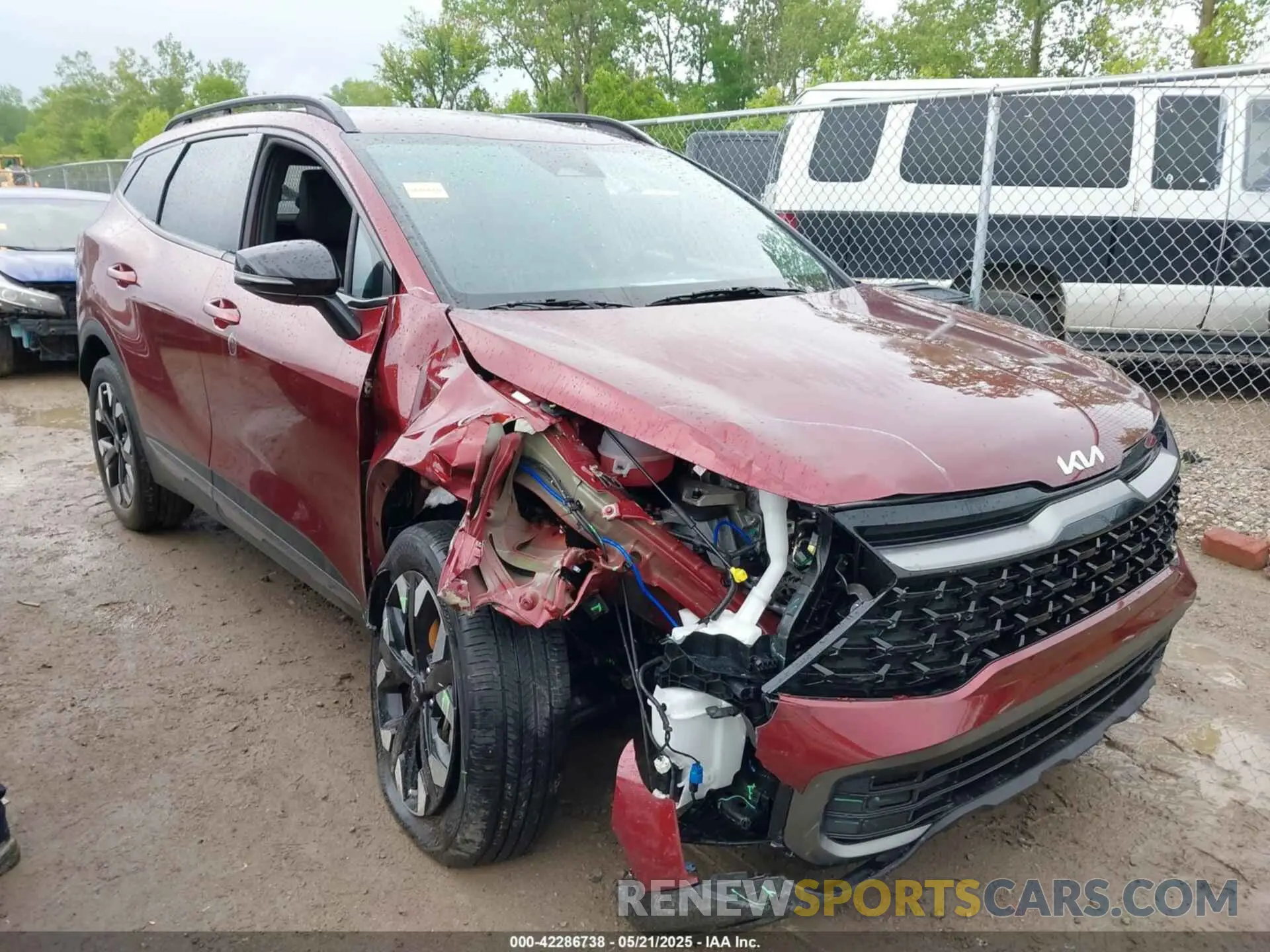 1 fotografías del automóvil dañado 5XYK6CAF1PG062491 KIA SPORTAGE 2023