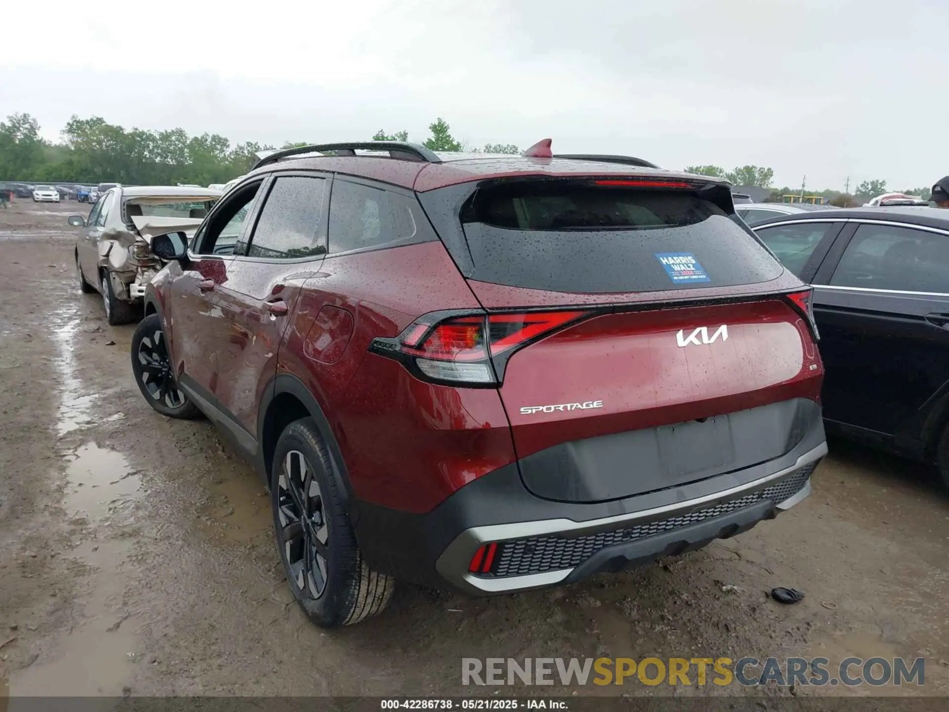 3 fotografías del automóvil dañado 5XYK6CAF1PG062491 KIA SPORTAGE 2023