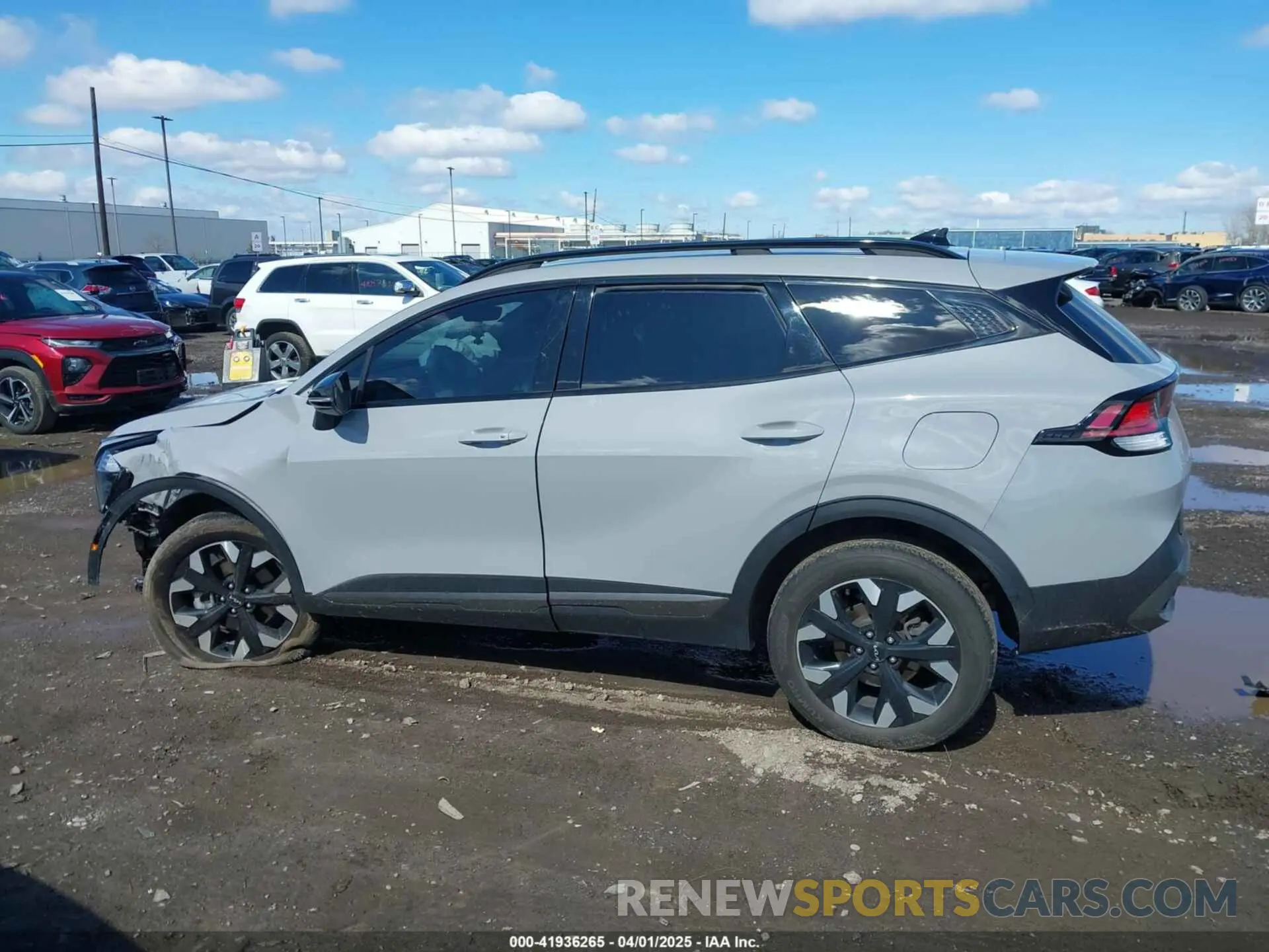 14 fotografías del automóvil dañado 5XYK6CAF3PG010439 KIA SPORTAGE 2023
