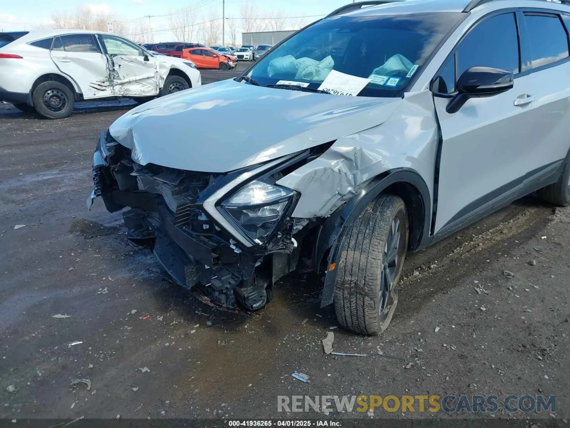 6 fotografías del automóvil dañado 5XYK6CAF3PG010439 KIA SPORTAGE 2023