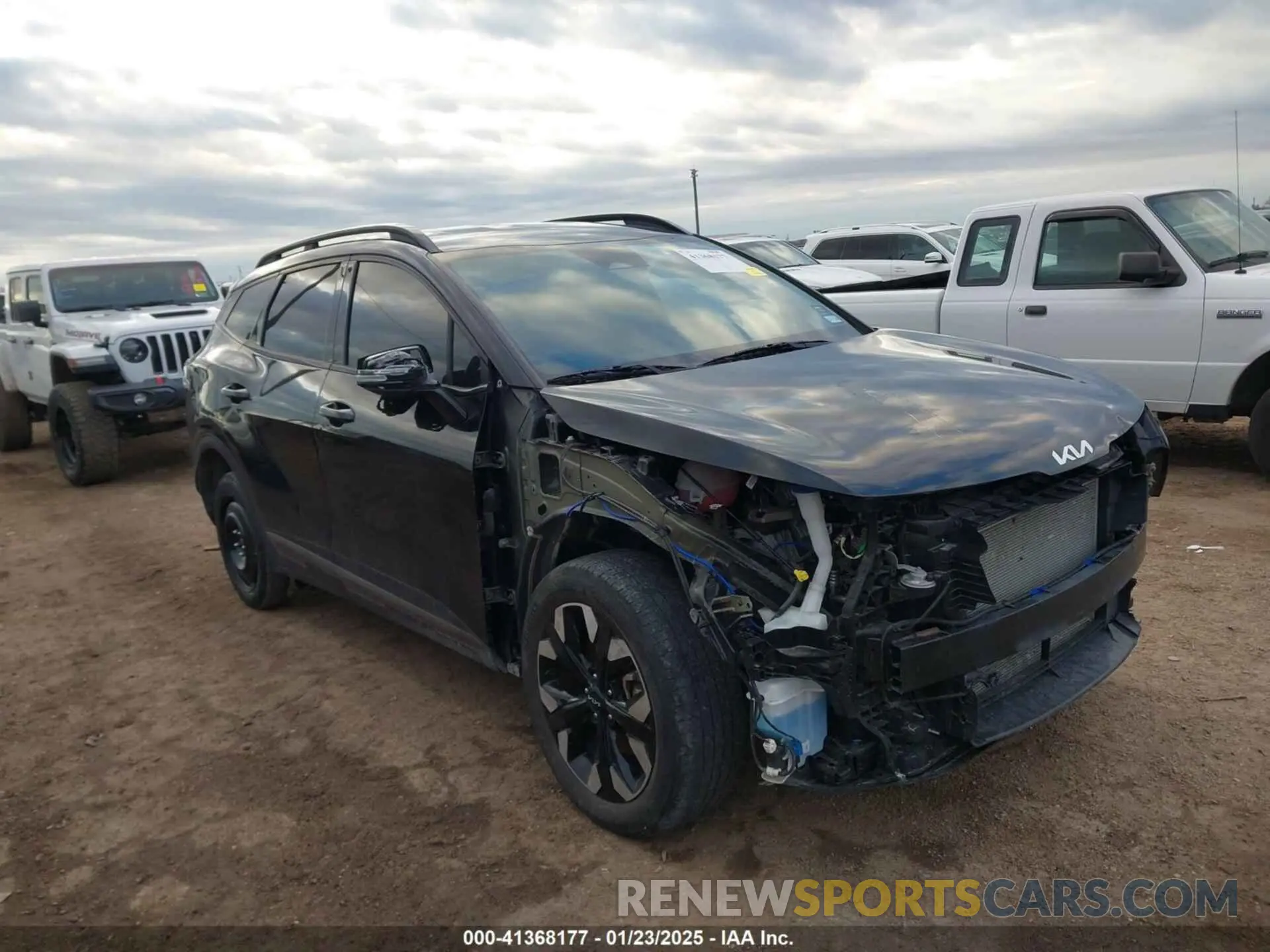14 fotografías del automóvil dañado 5XYK6CAF3PG045417 KIA SPORTAGE 2023