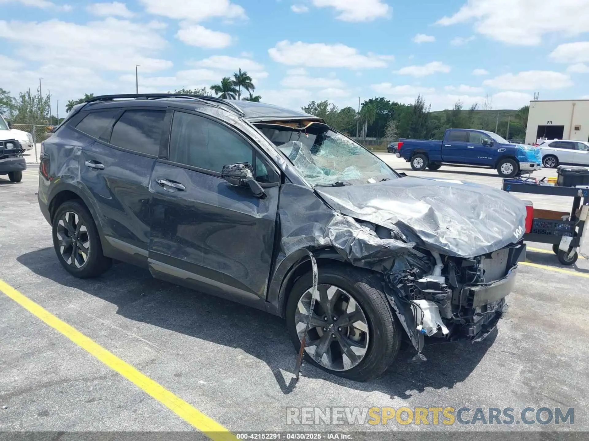 1 fotografías del automóvil dañado 5XYK6CAF3PG093614 KIA SPORTAGE 2023