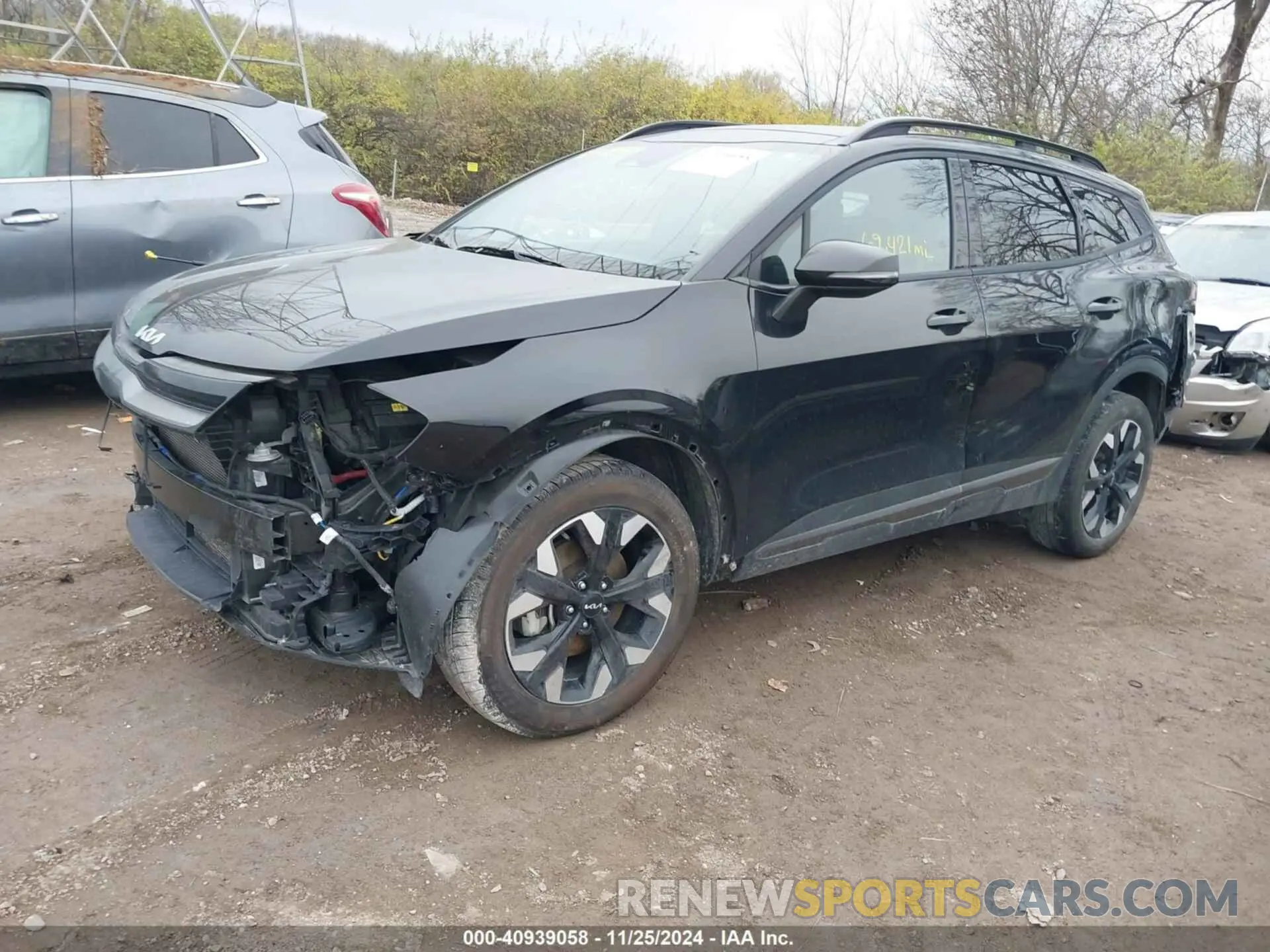 2 fotografías del automóvil dañado 5XYK6CAF7PG041421 KIA SPORTAGE 2023