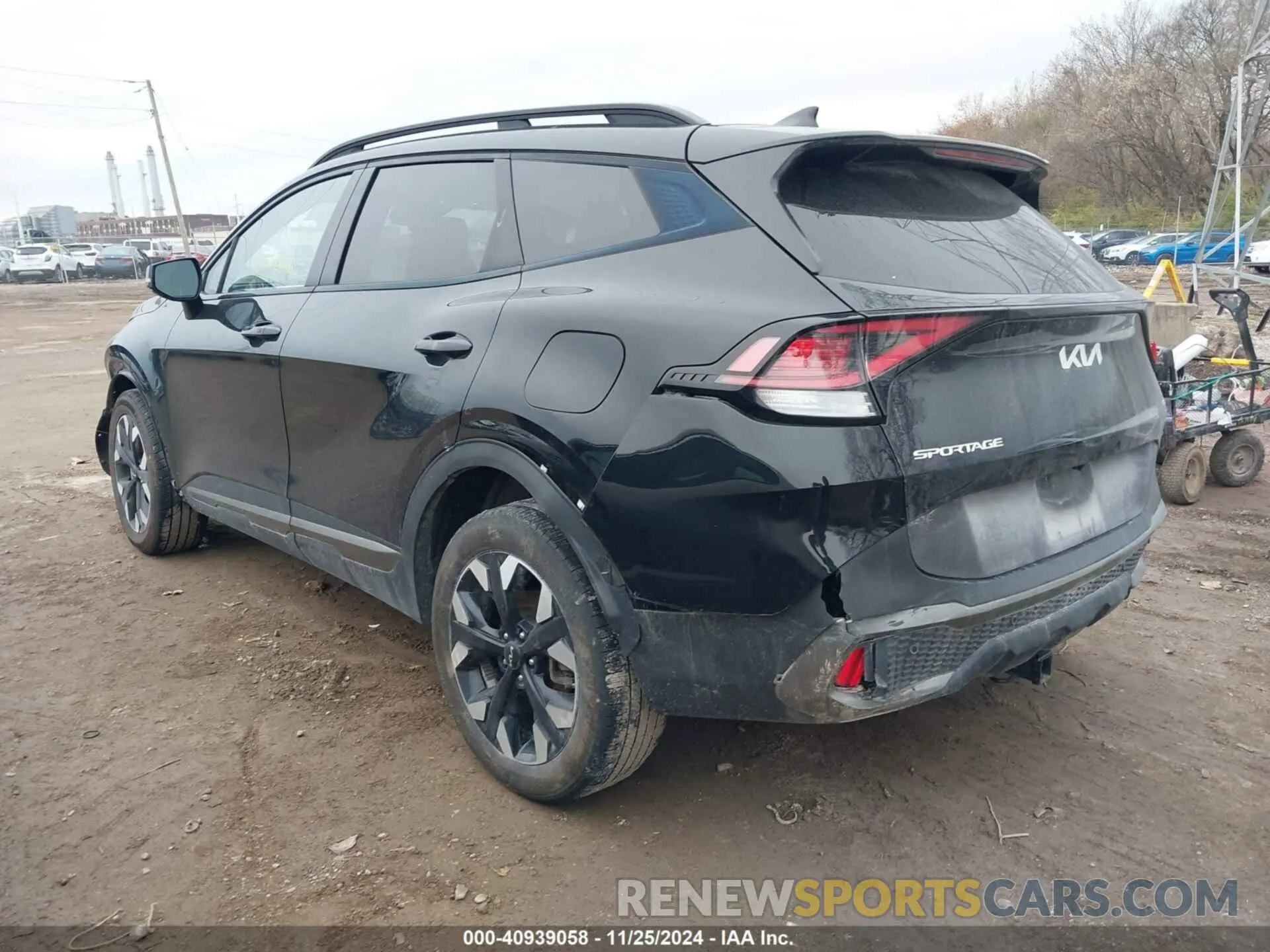 3 fotografías del automóvil dañado 5XYK6CAF7PG041421 KIA SPORTAGE 2023