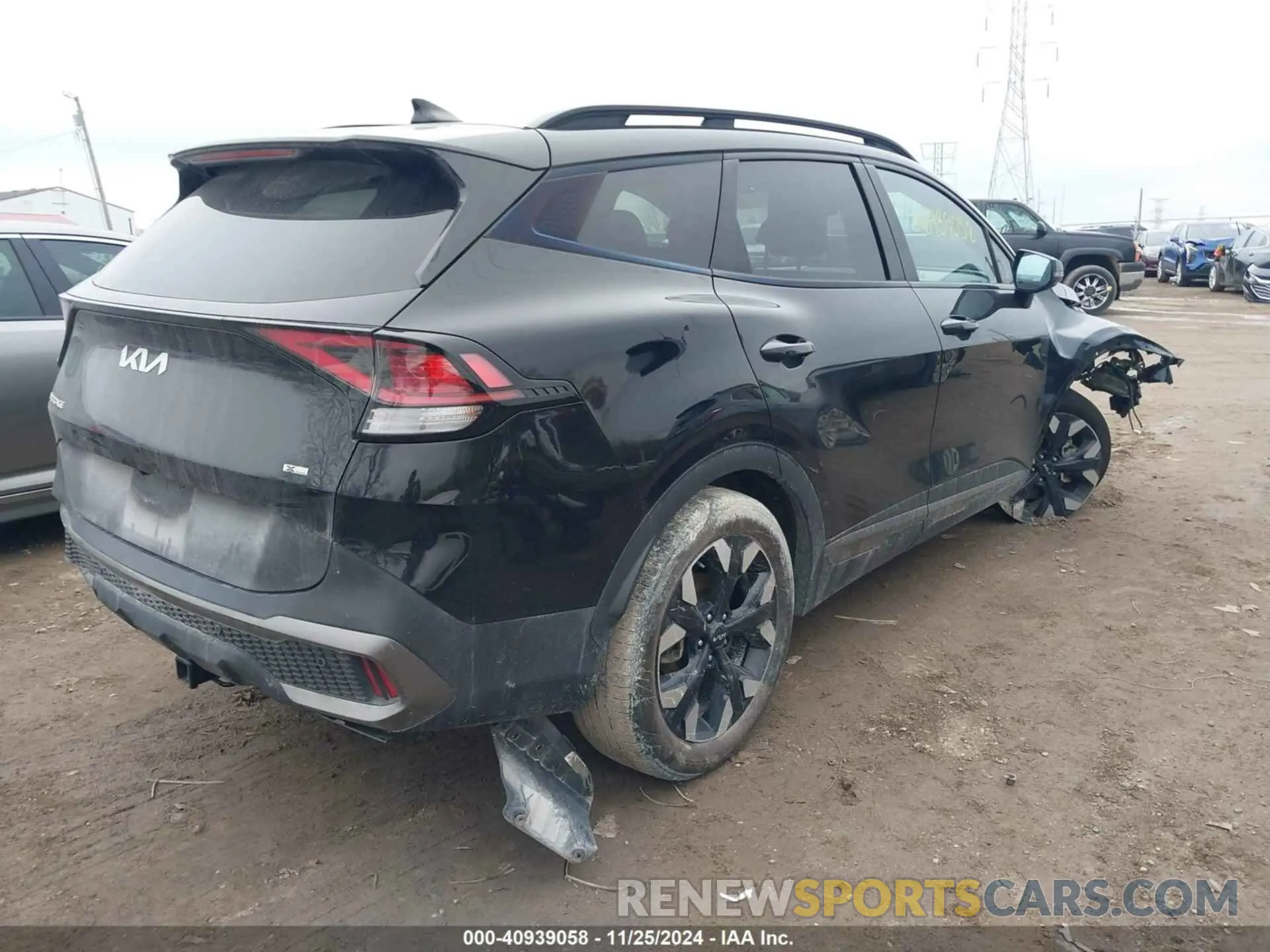 4 fotografías del automóvil dañado 5XYK6CAF7PG041421 KIA SPORTAGE 2023
