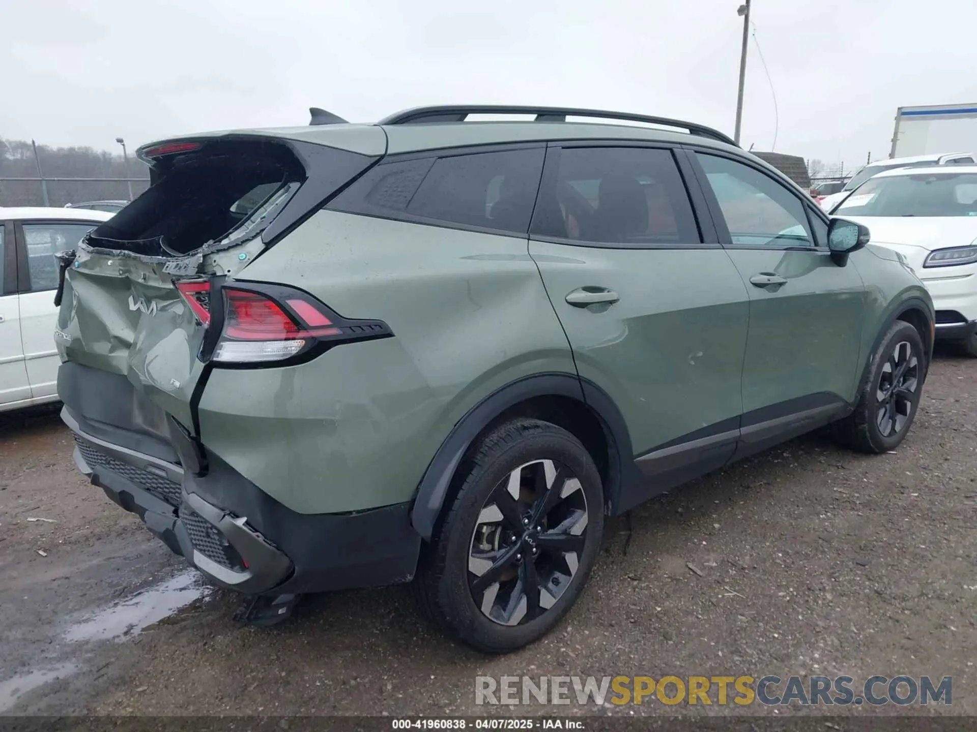 4 fotografías del automóvil dañado 5XYK6CAF7PG114819 KIA SPORTAGE 2023