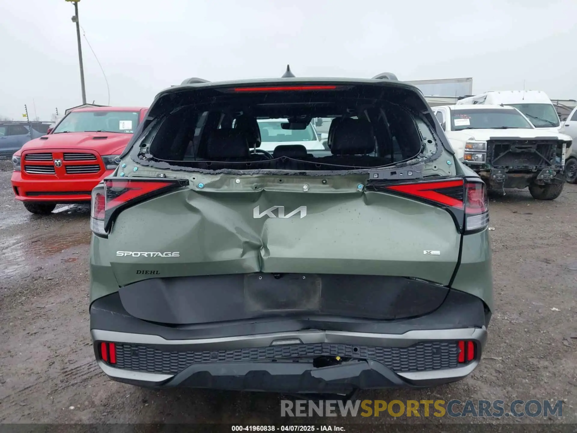 6 fotografías del automóvil dañado 5XYK6CAF7PG114819 KIA SPORTAGE 2023