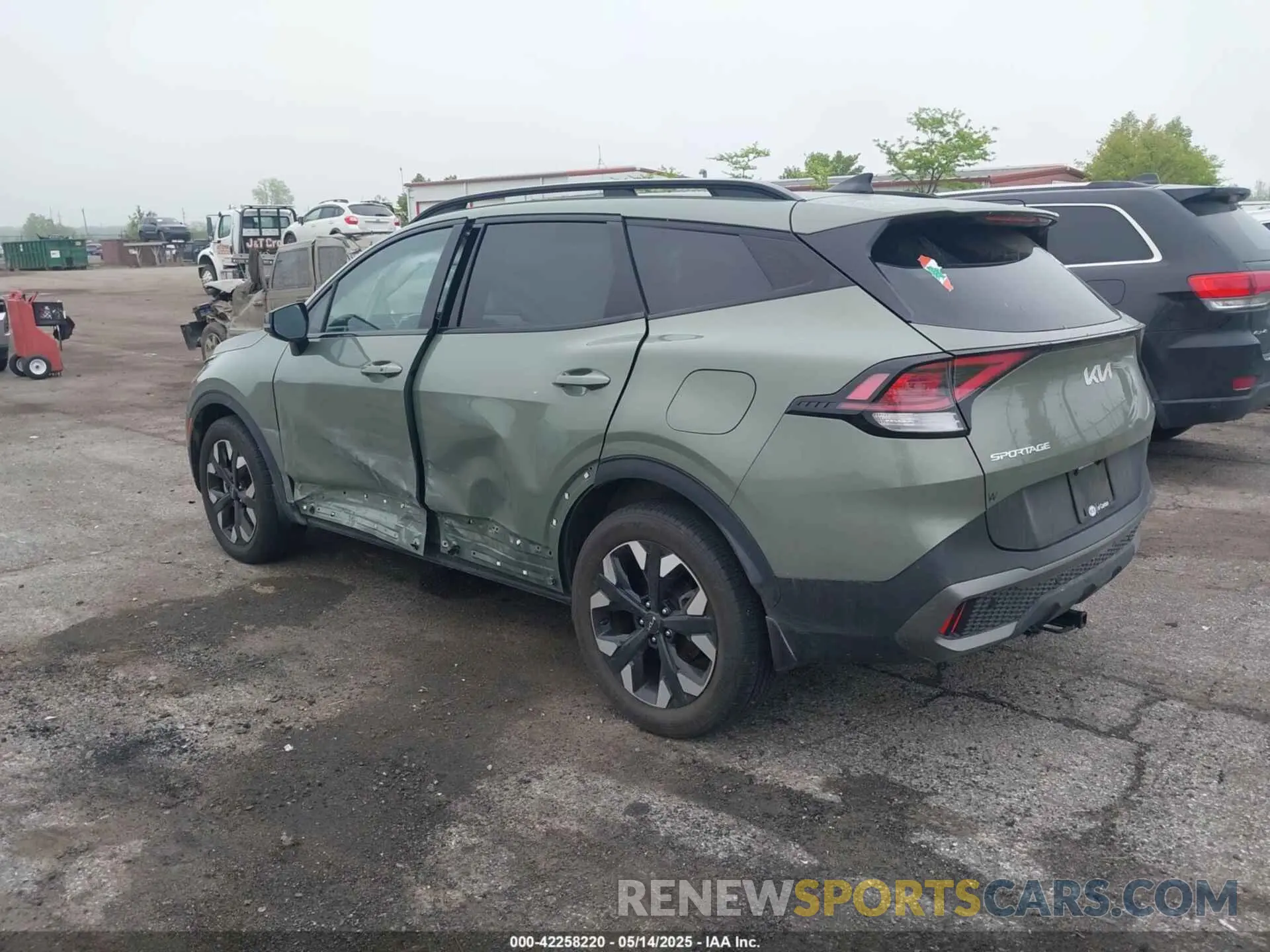 3 fotografías del automóvil dañado 5XYK6CAF8PG108446 KIA SPORTAGE 2023