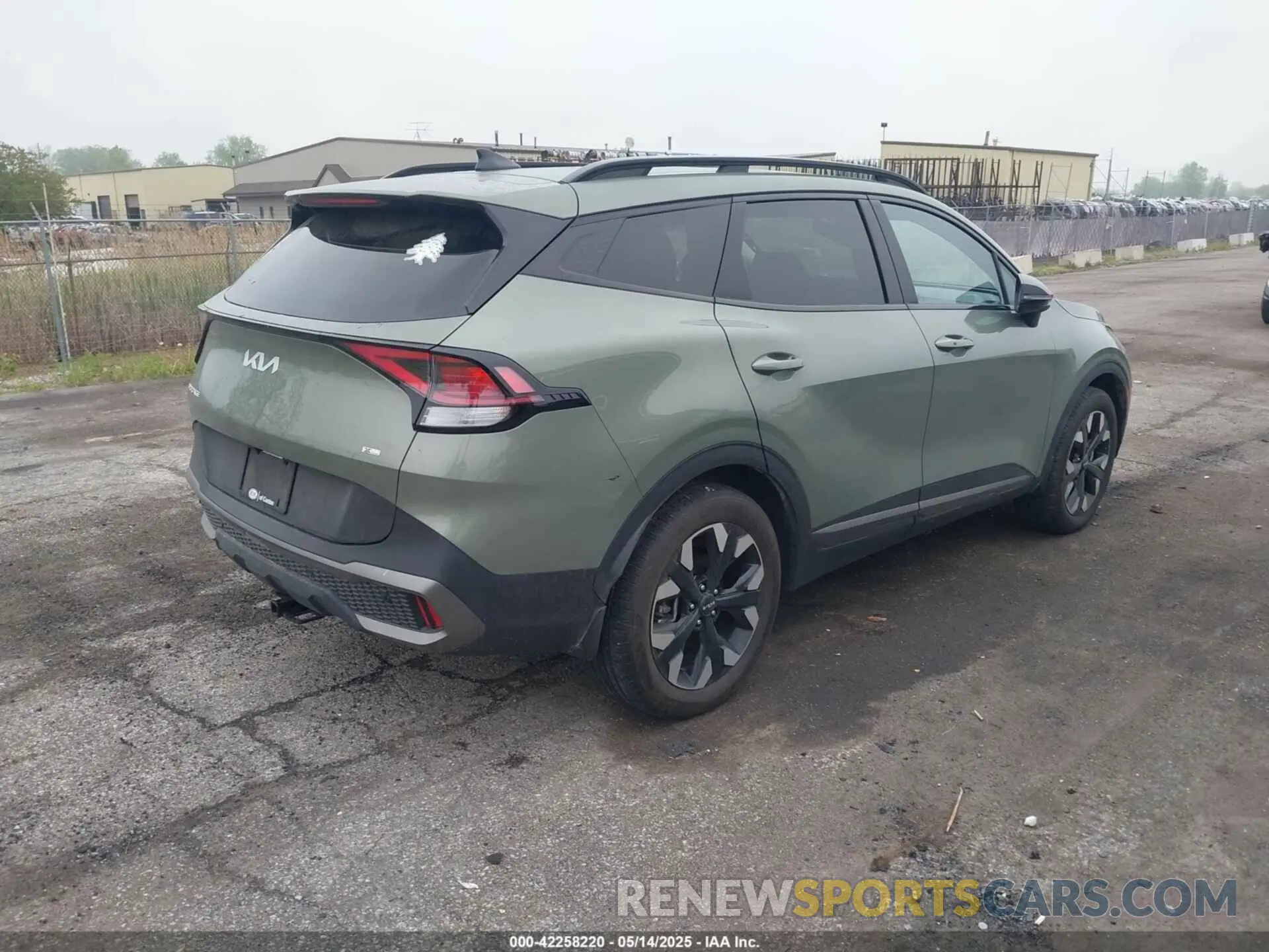 4 fotografías del automóvil dañado 5XYK6CAF8PG108446 KIA SPORTAGE 2023