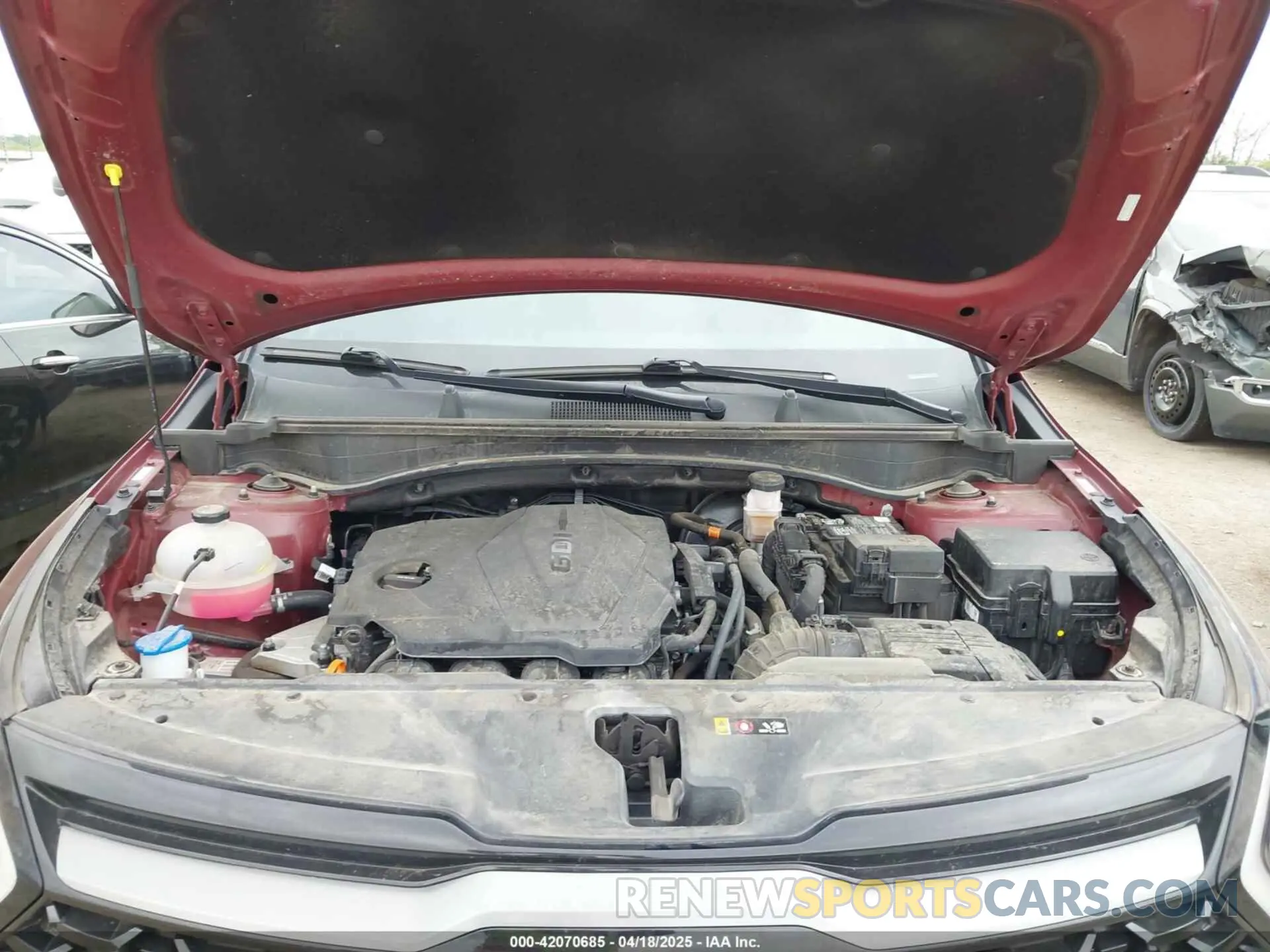 10 fotografías del automóvil dañado 5XYK6CAF9PG109234 KIA SPORTAGE 2023