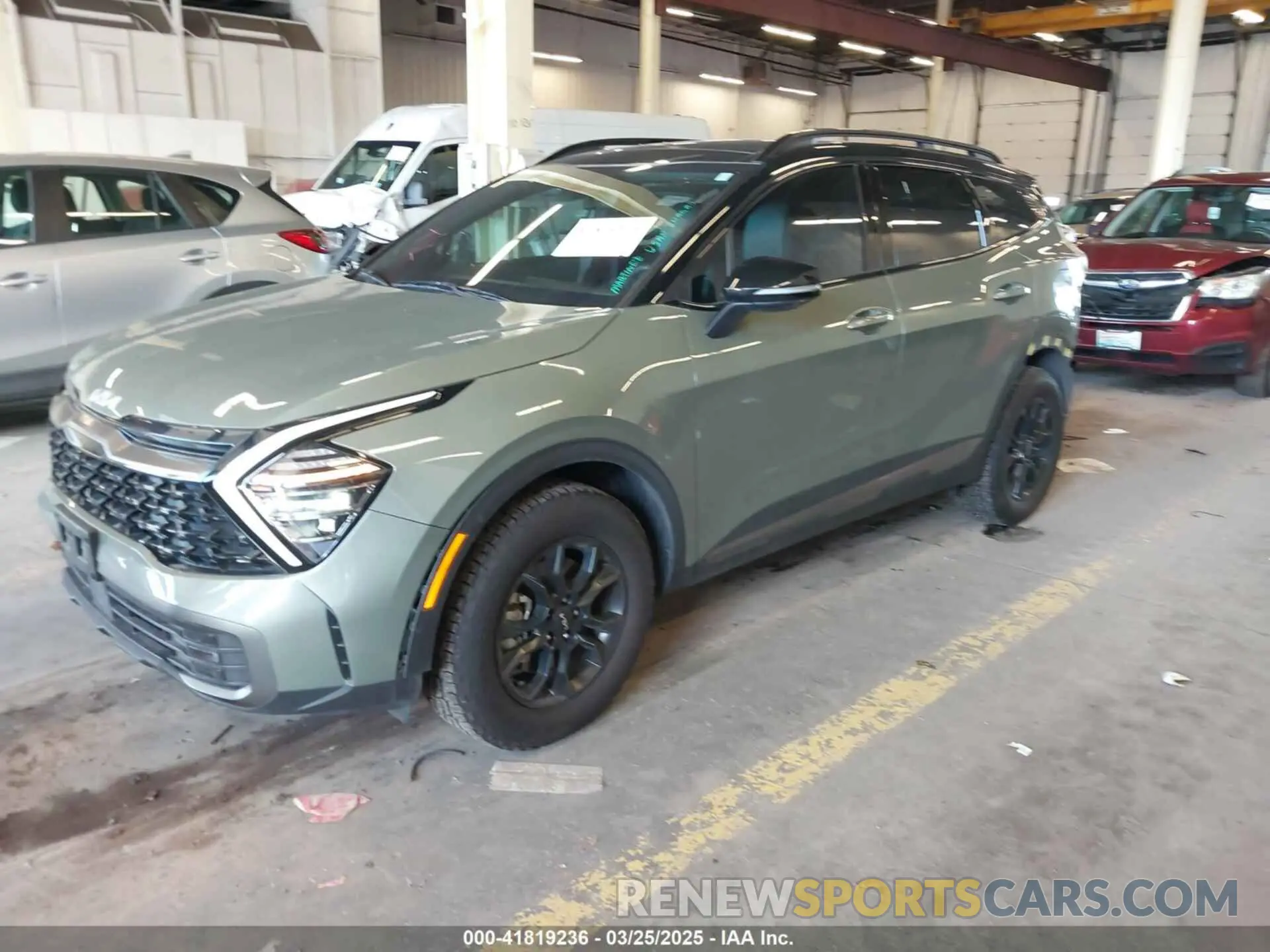 2 fotografías del automóvil dañado 5XYK7CAF0PG138196 KIA SPORTAGE 2023