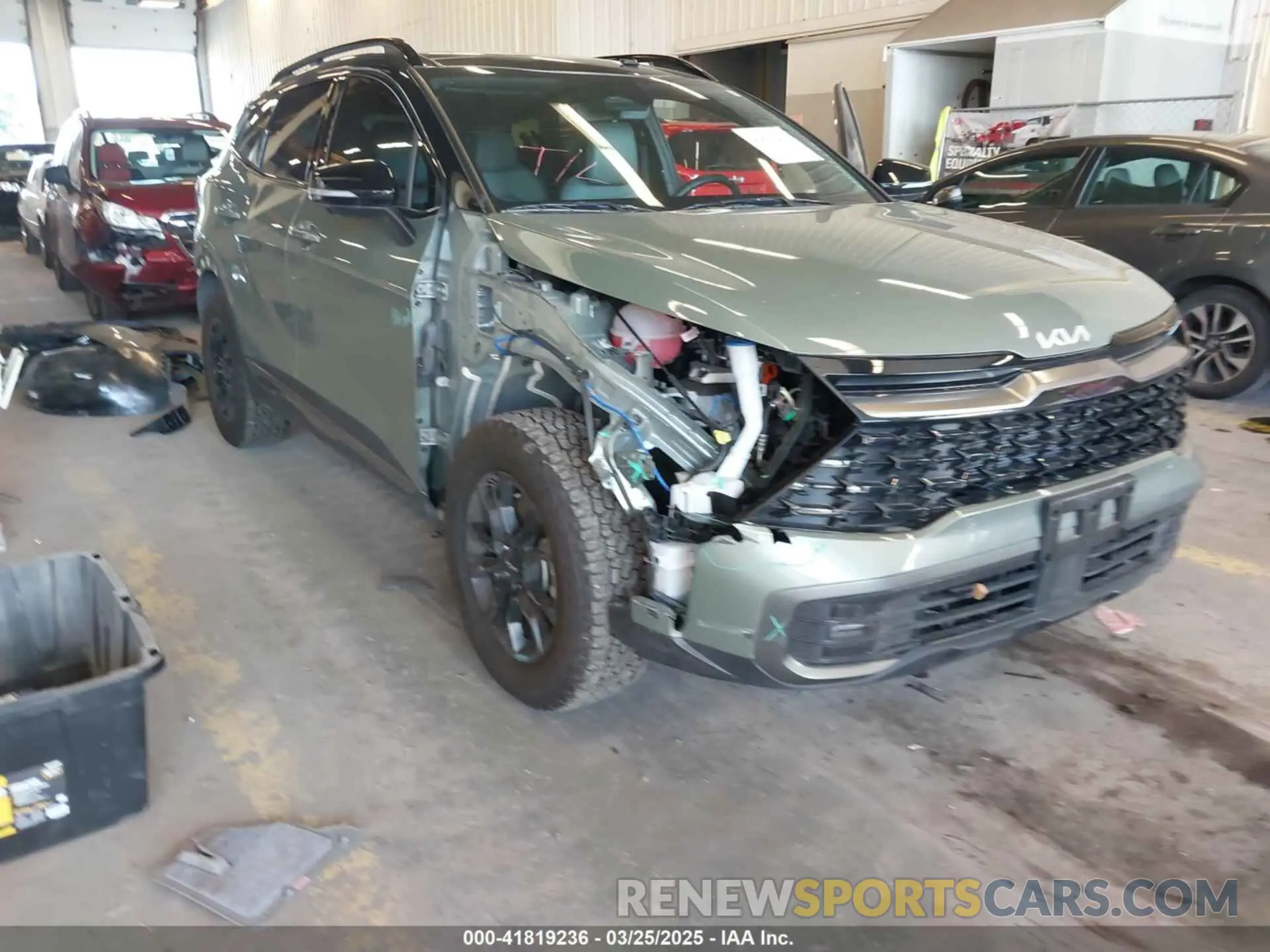 6 fotografías del automóvil dañado 5XYK7CAF0PG138196 KIA SPORTAGE 2023
